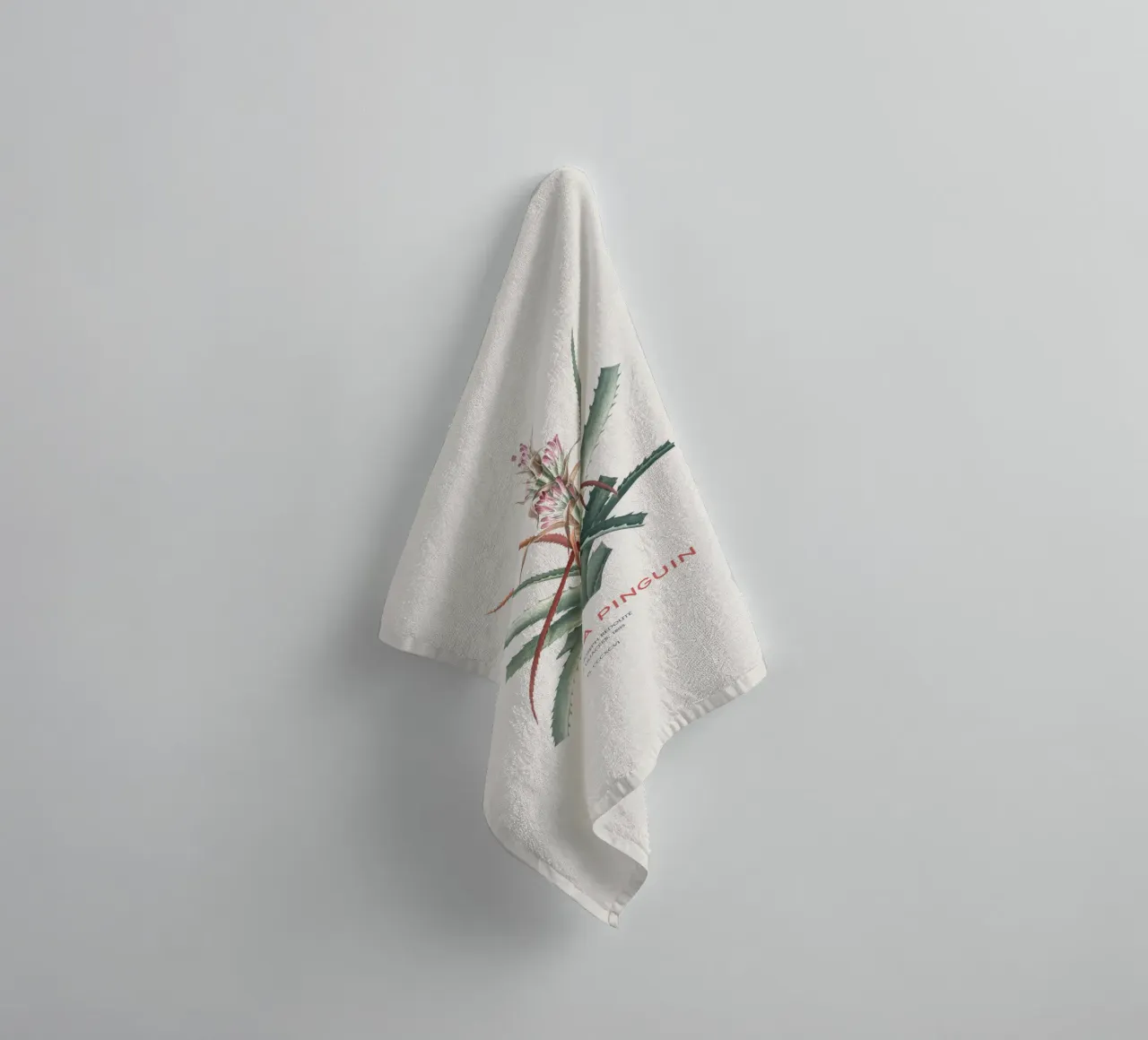 Wilde Ananas oder Bromelia pinguin Handtuch von Vintagrafica