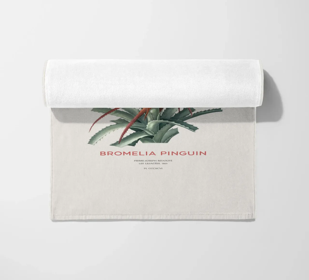 Wilde Ananas oder Bromelia pinguin Strandtuch von Vintagrafica