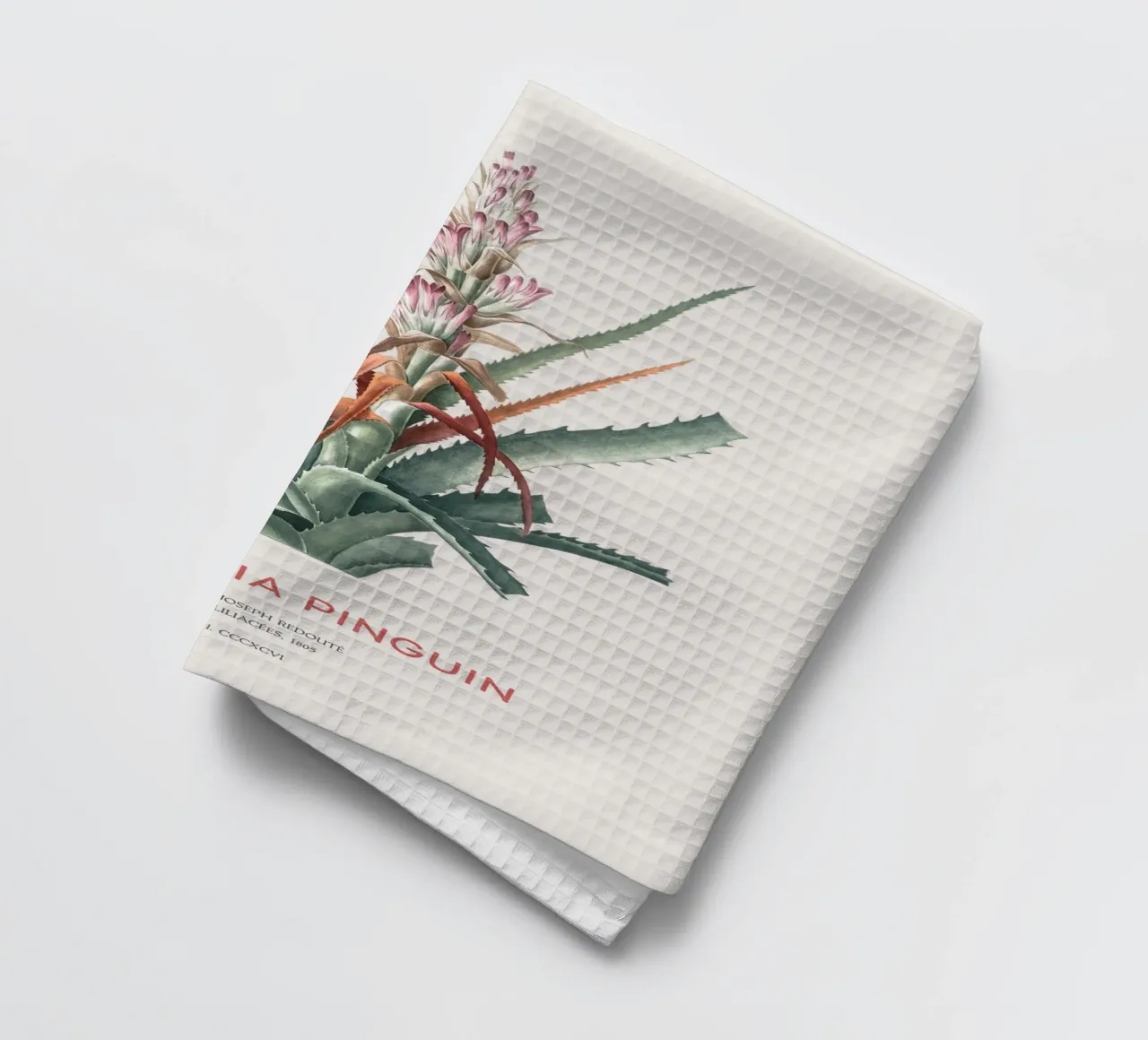 Wilde Ananas oder Bromelia pinguin Geschirrtuch von Vintagrafica