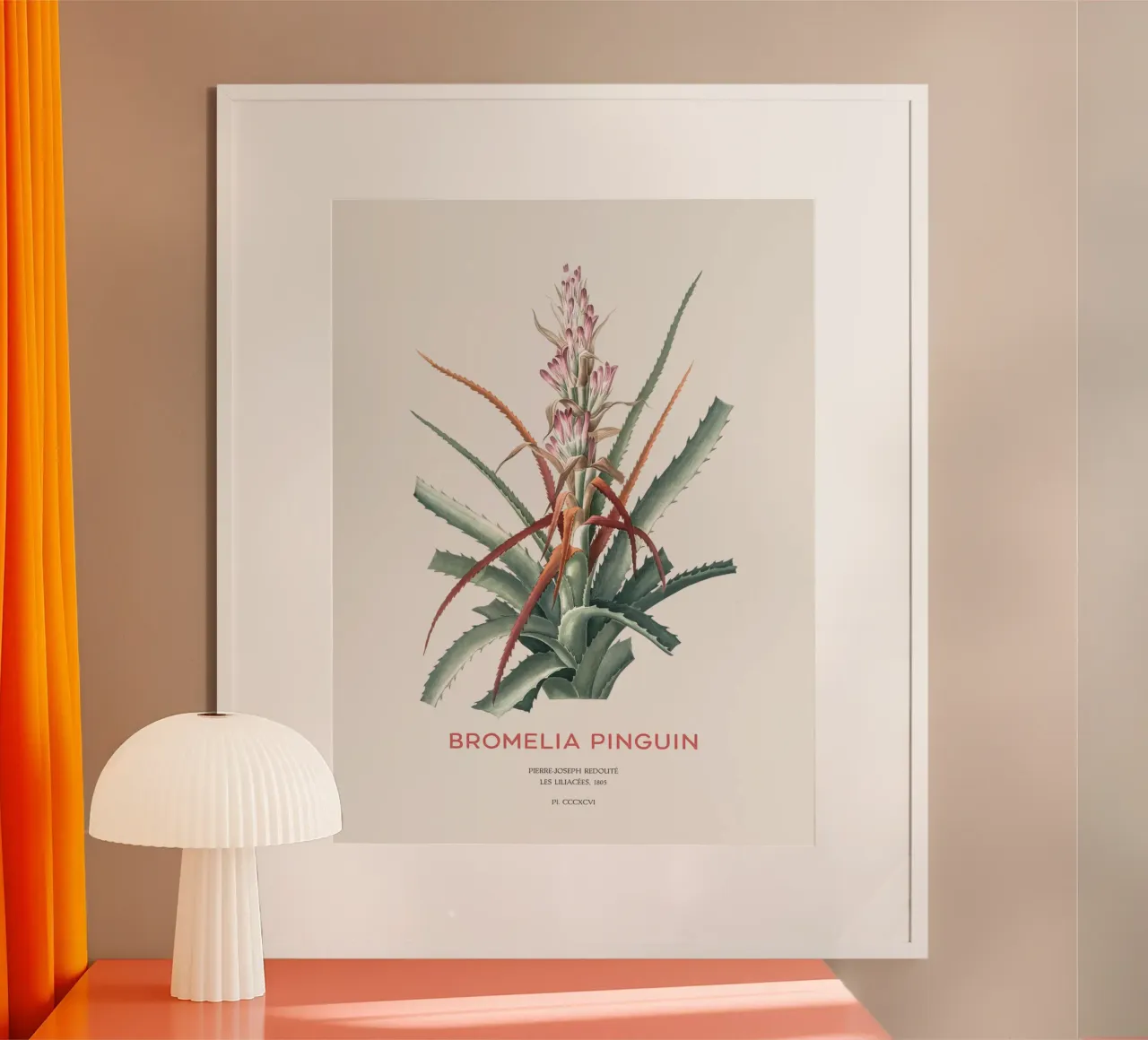 Wilde Ananas oder Bromelia pinguin Hahnemühle von Vintagrafica