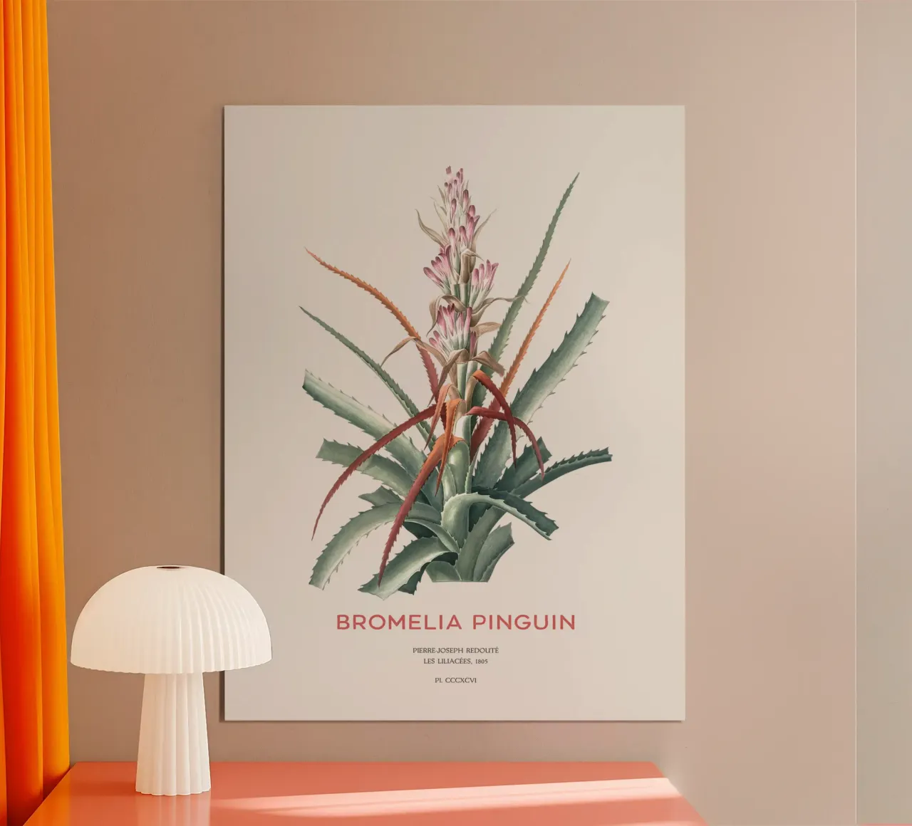 Wilde Ananas oder Bromelia pinguin Hahnemühle von Vintagrafica