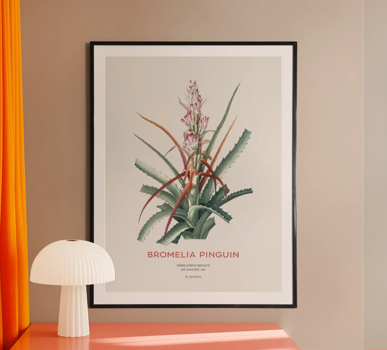 Wilde Ananas oder Bromelia pinguin Hahnemühle von Vintagrafica