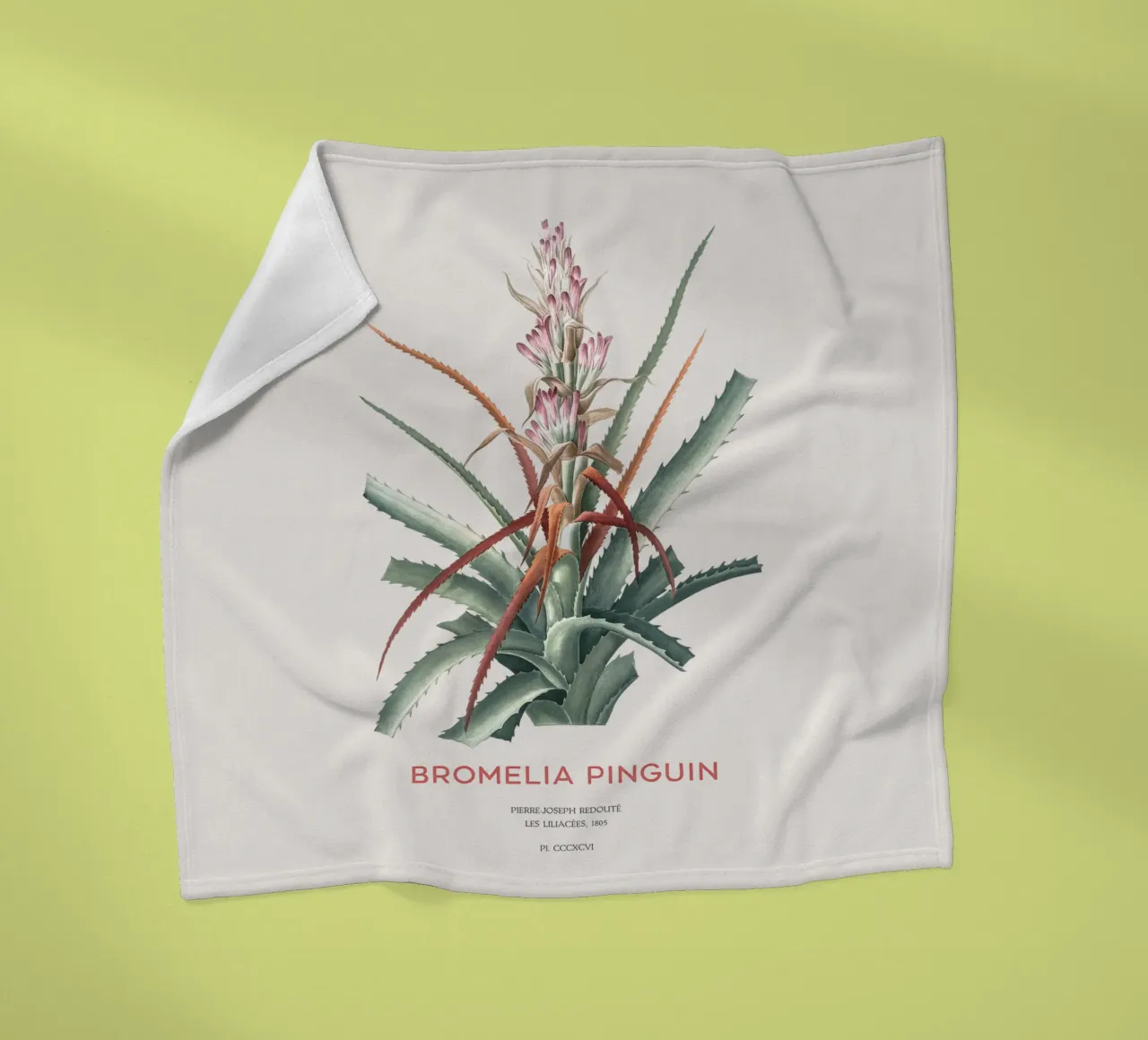 Wilde Ananas oder Bromelia pinguin Fleecedecke von Vintagrafica