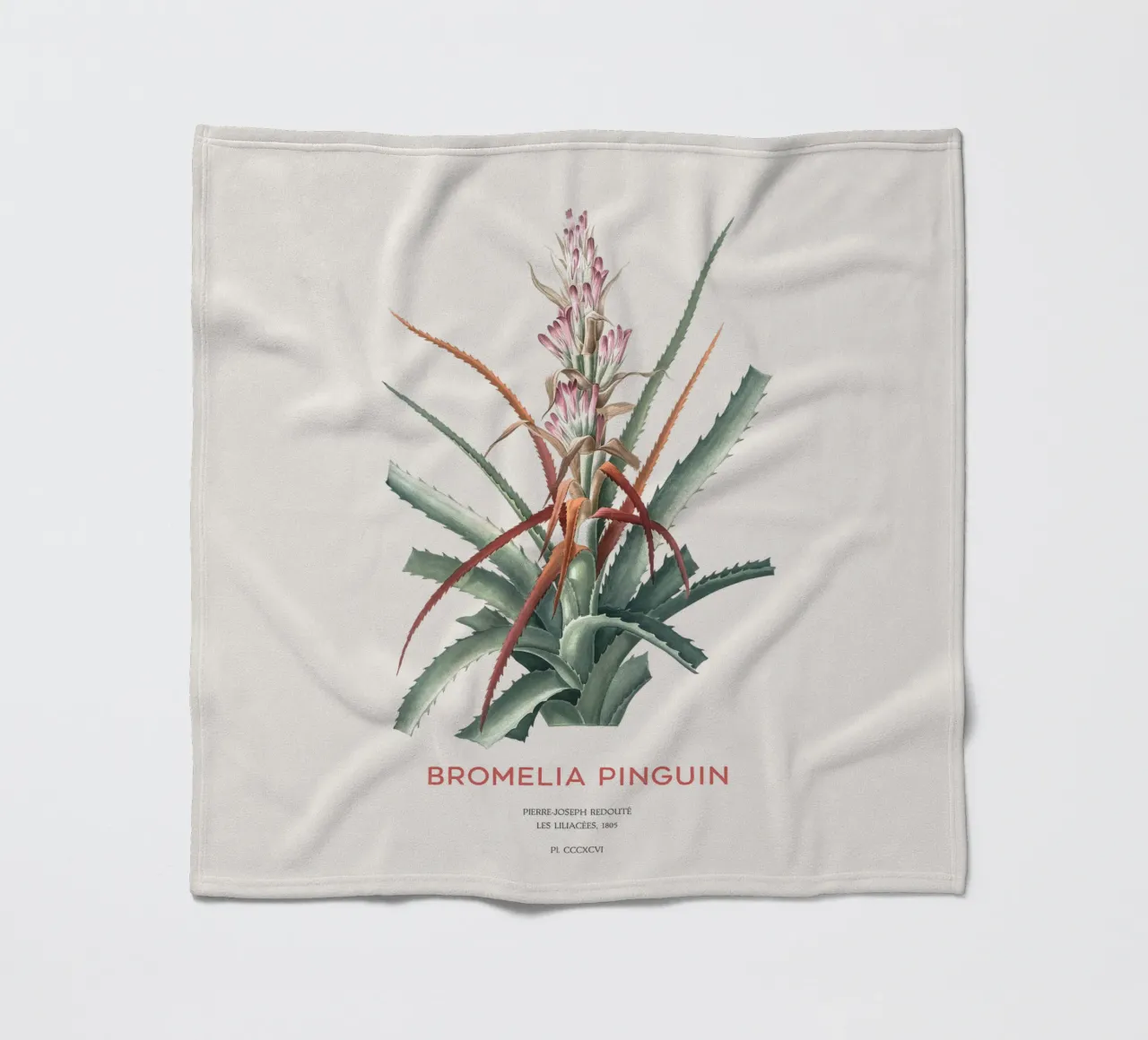 Wilde Ananas oder Bromelia pinguin Fleecedecke von Vintagrafica