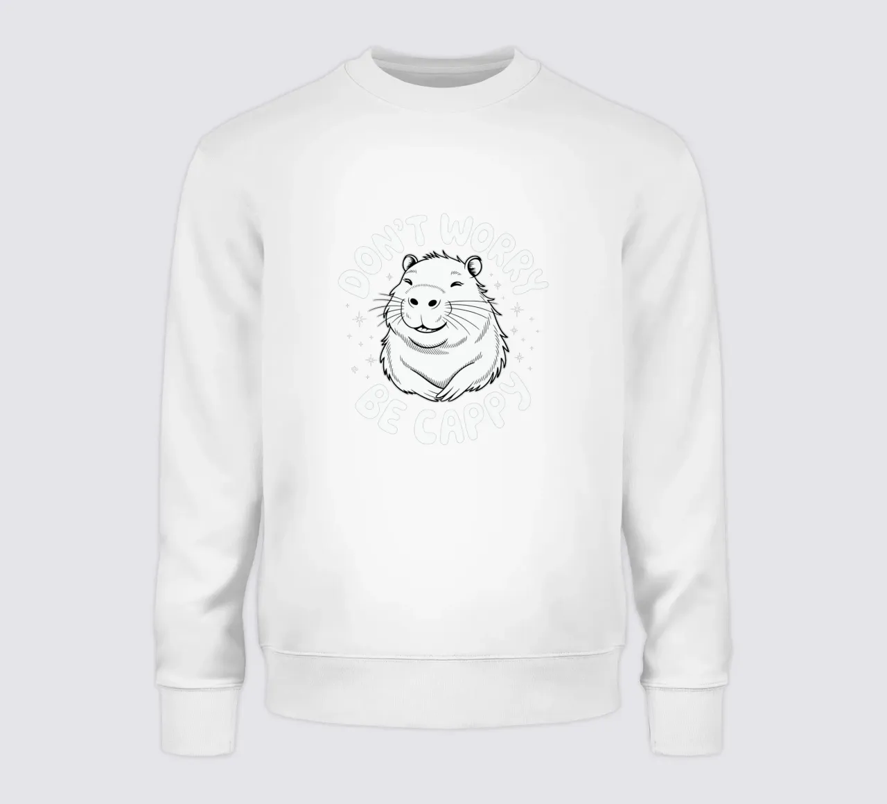 Don't worry, be cappy sweatshirt by edsonramosart