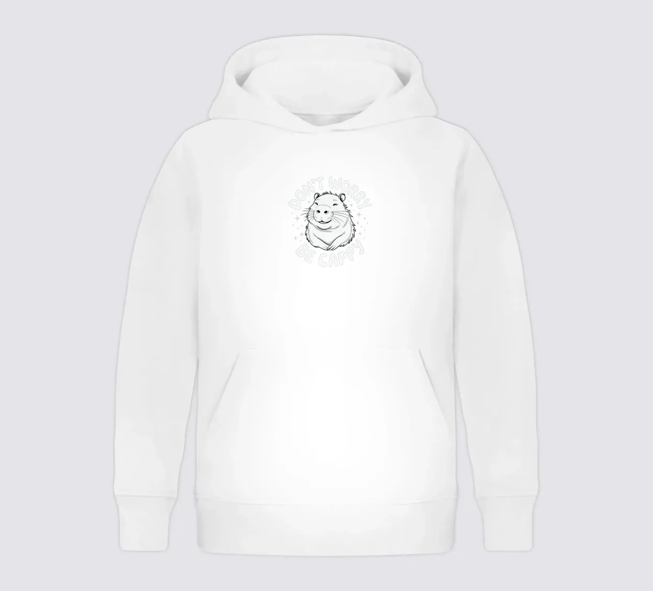 Don't worry, be cappy felpa bambino con cappuccio da edsonramosart
