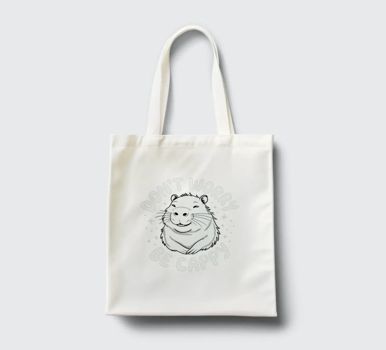 Don't worry, be cappy borsa in juta da edsonramosart