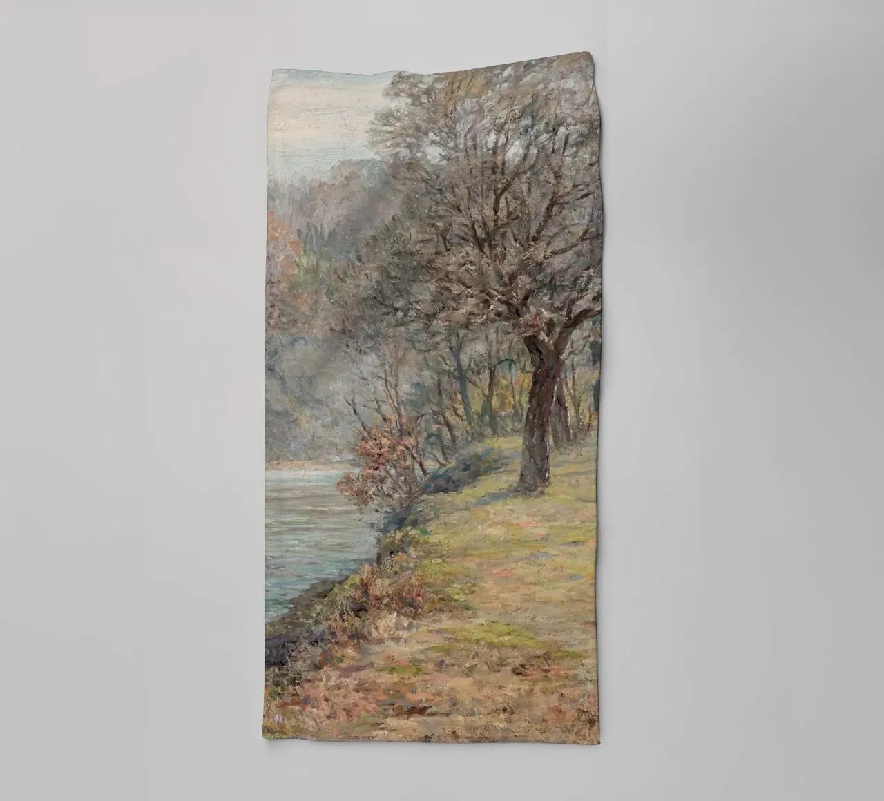River landscape in autumn asciugamano da bagno da apoloprints