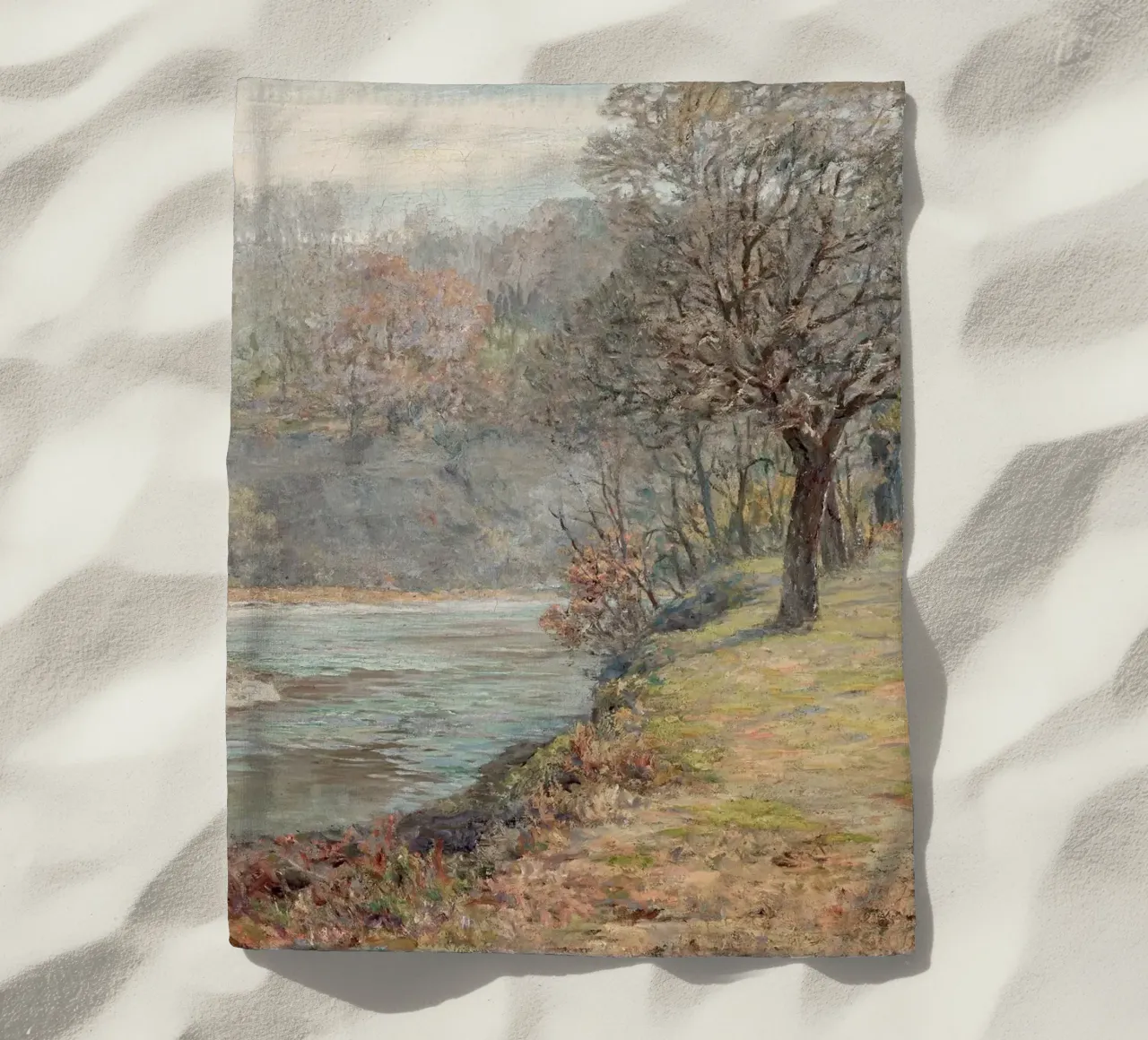 River landscape in autumn telo mare da apoloprints