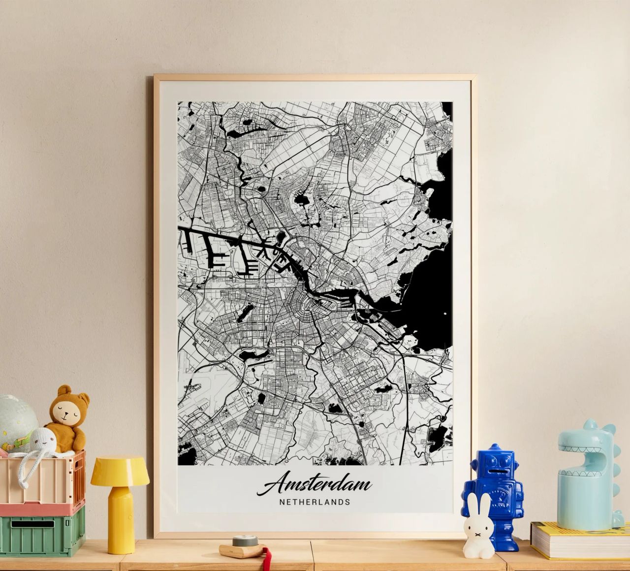 Amsterdam City Map poster by CityMapPoster