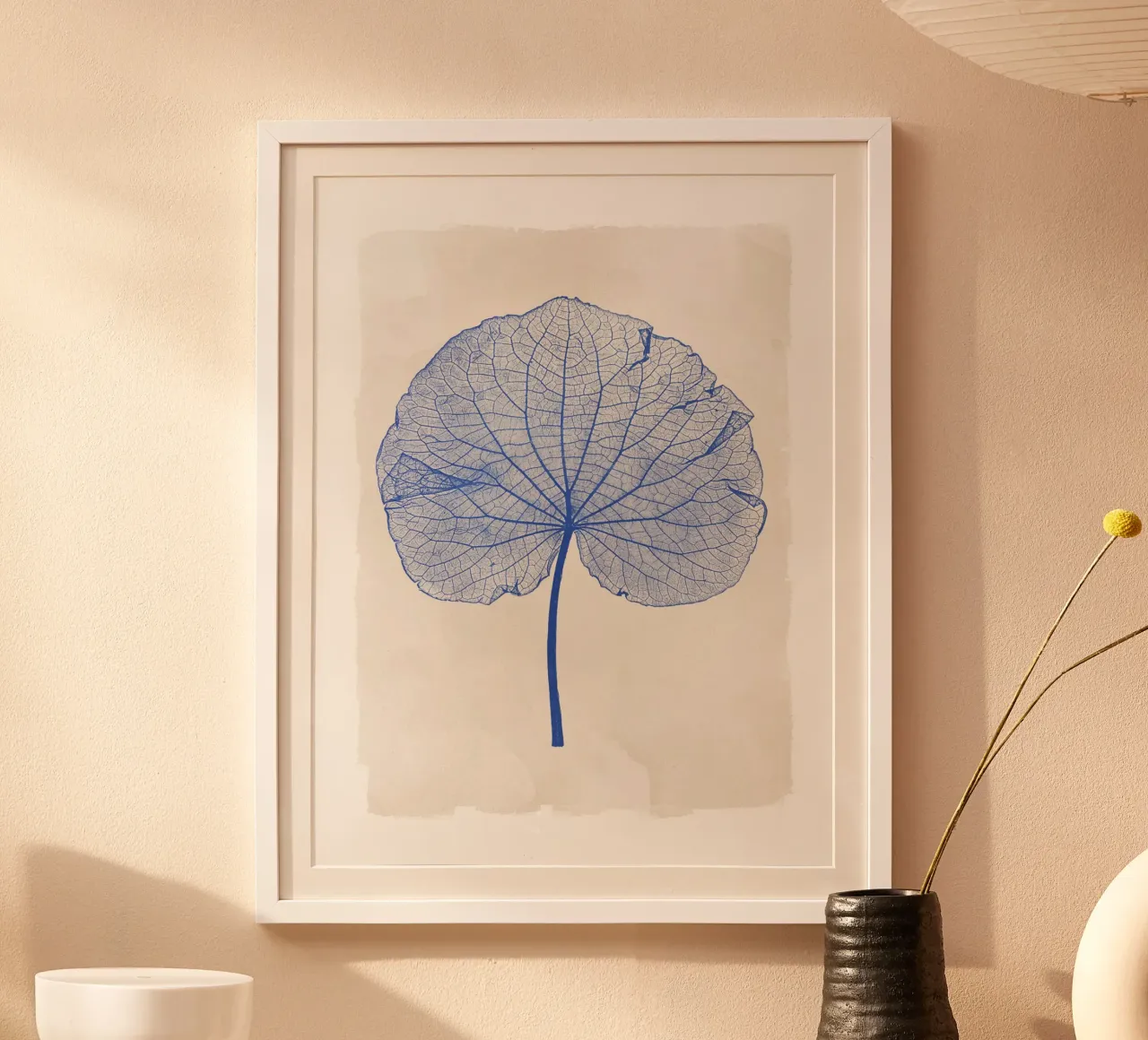 Blue Leaf no. 4 carta hahnemühle da apoloprints