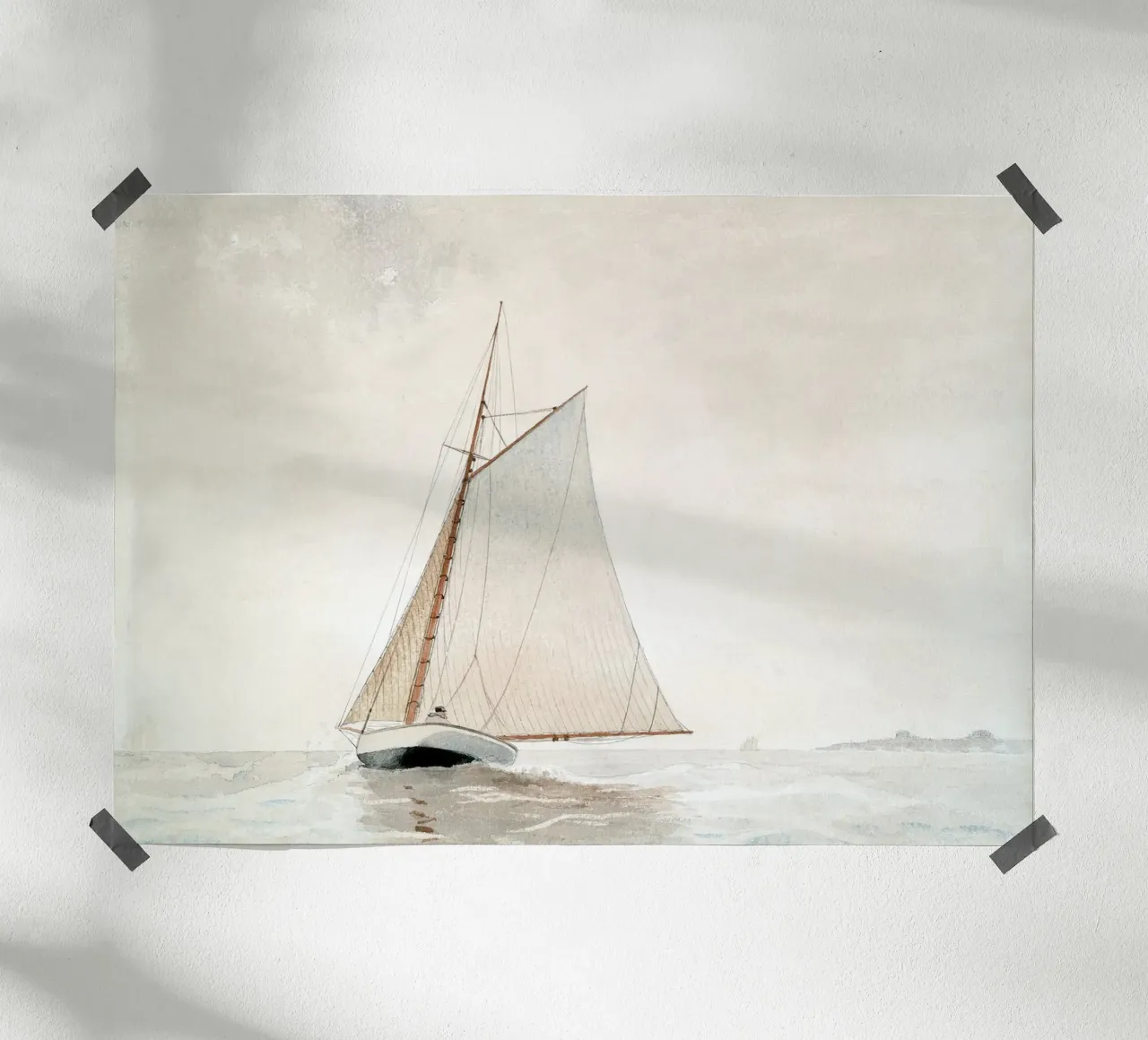 Sailing Seascape poster con telaio in alluminio da apoloprints