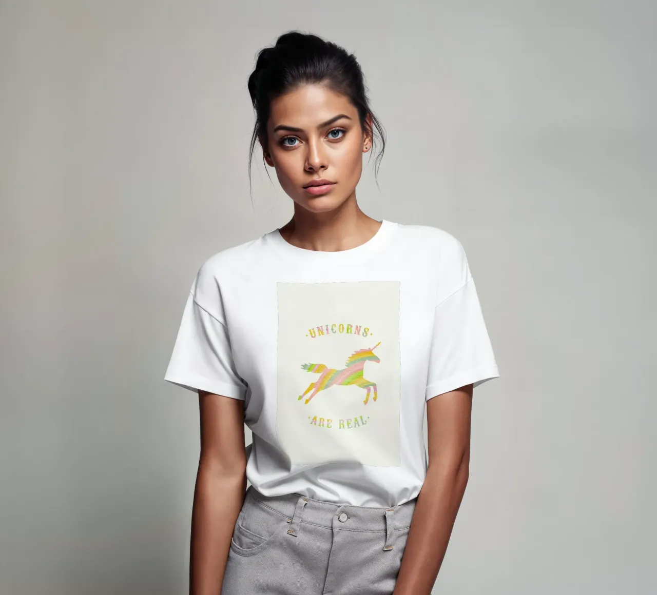 Unicorns Are Real II t-shirt by Florent Bodart