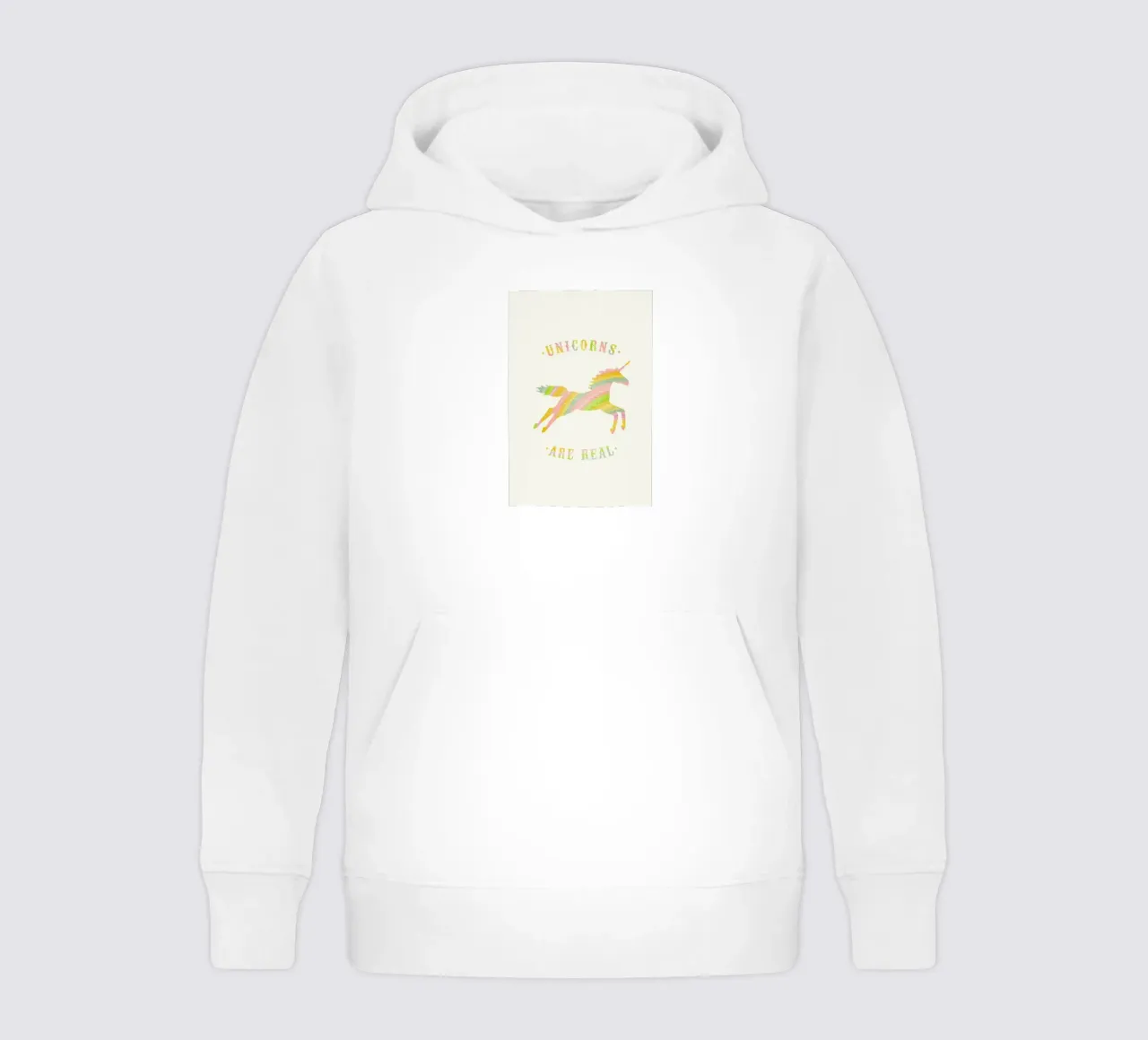 Unicorns Are Real II felpa bambino con cappuccio da Florent Bodart