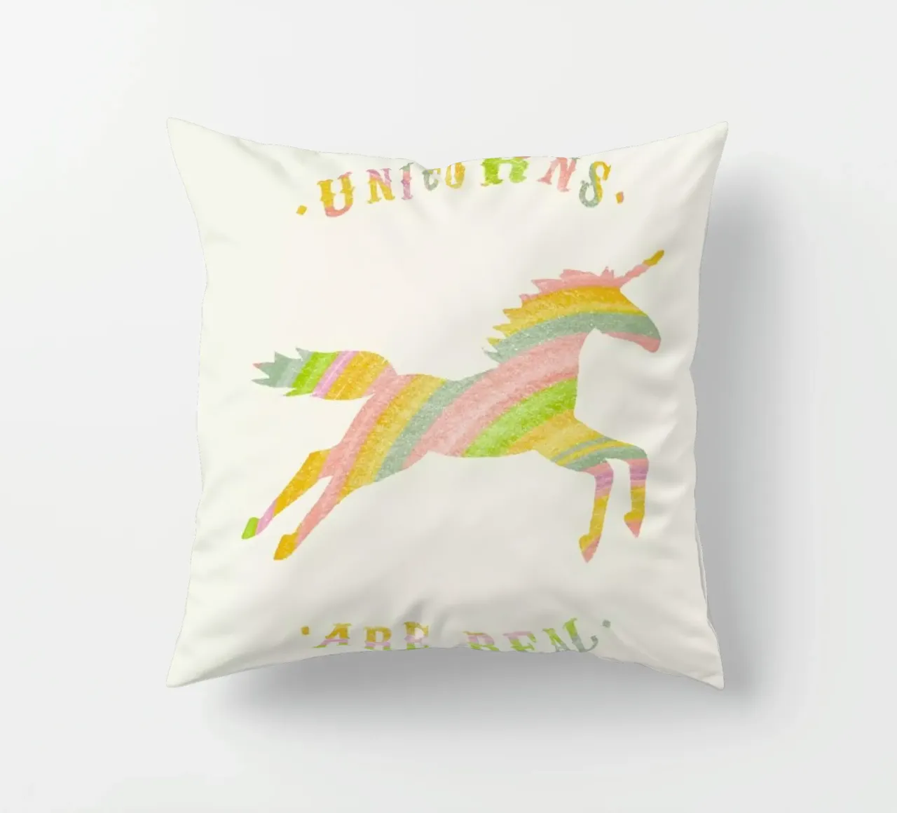 Unicorns Are Real II cuscino da Florent Bodart