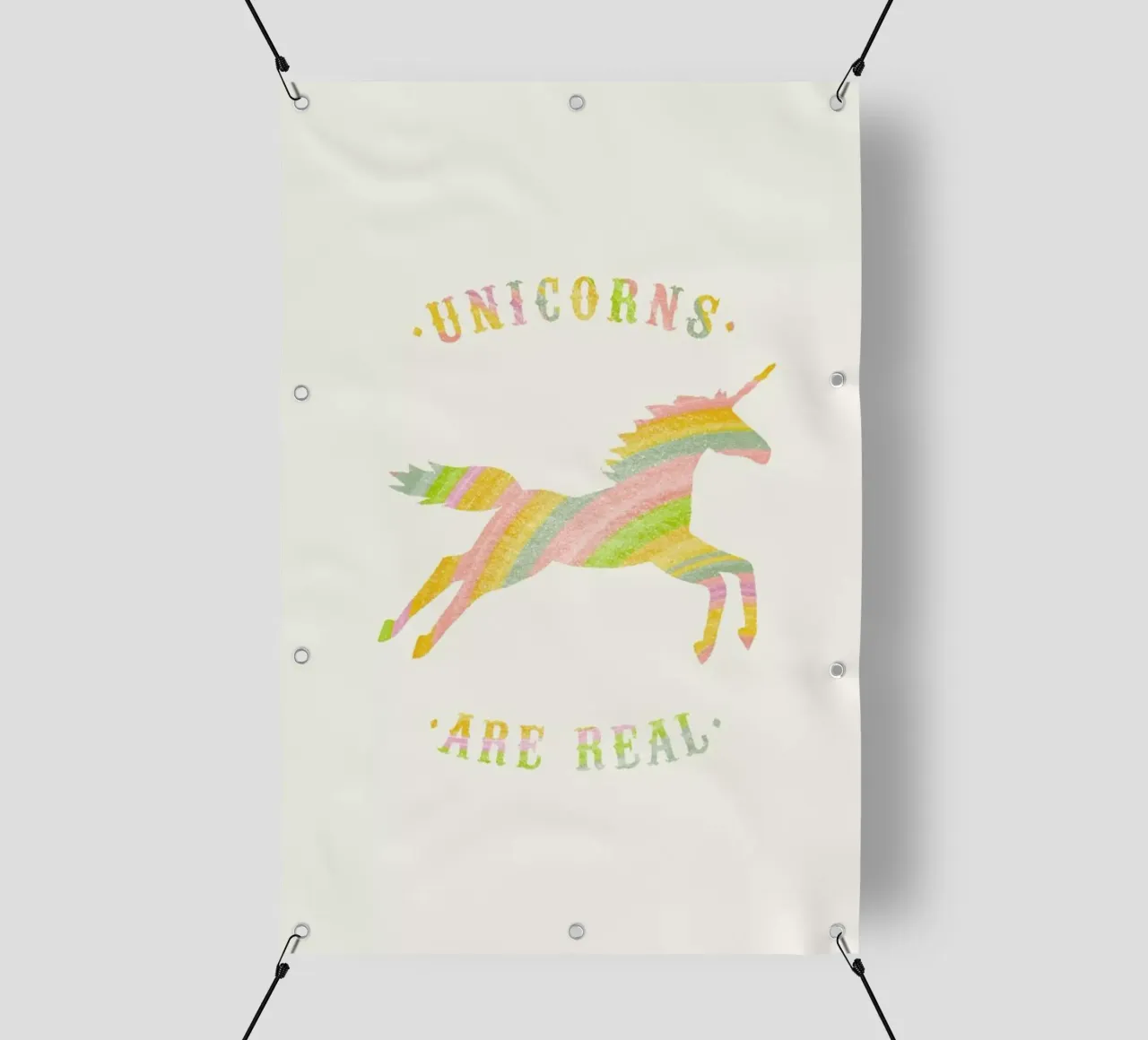 Unicorns Are Real II telo in pvc da Florent Bodart