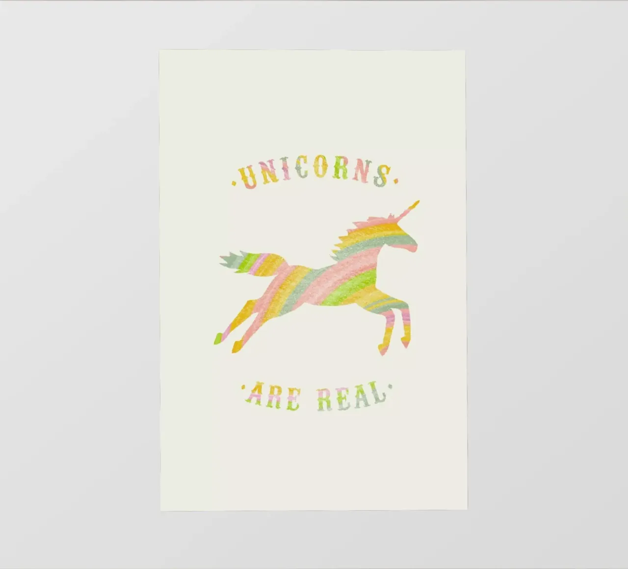 Unicorns Are Real II telo in pvc da Florent Bodart