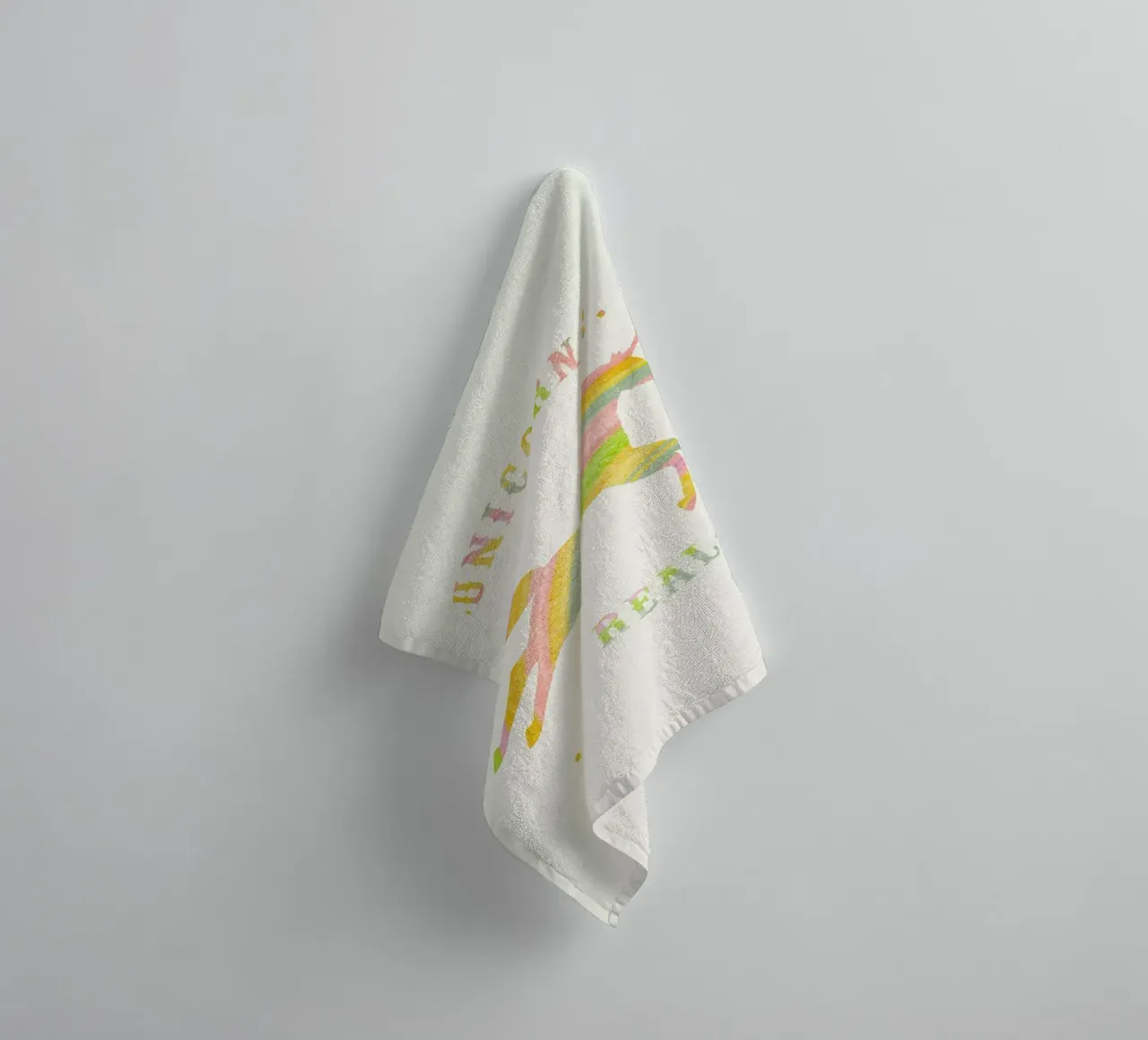 Unicorns Are Real II asciugamano da bagno da Florent Bodart