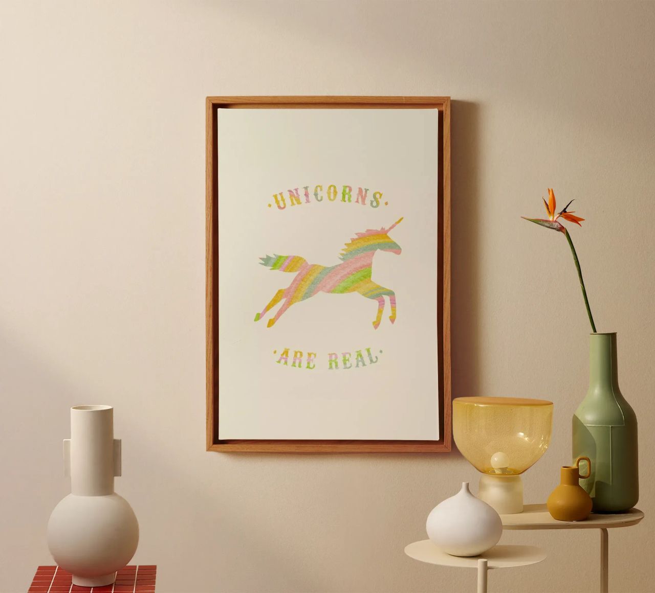 Unicorns Are Real II canvas by Florent Bodart