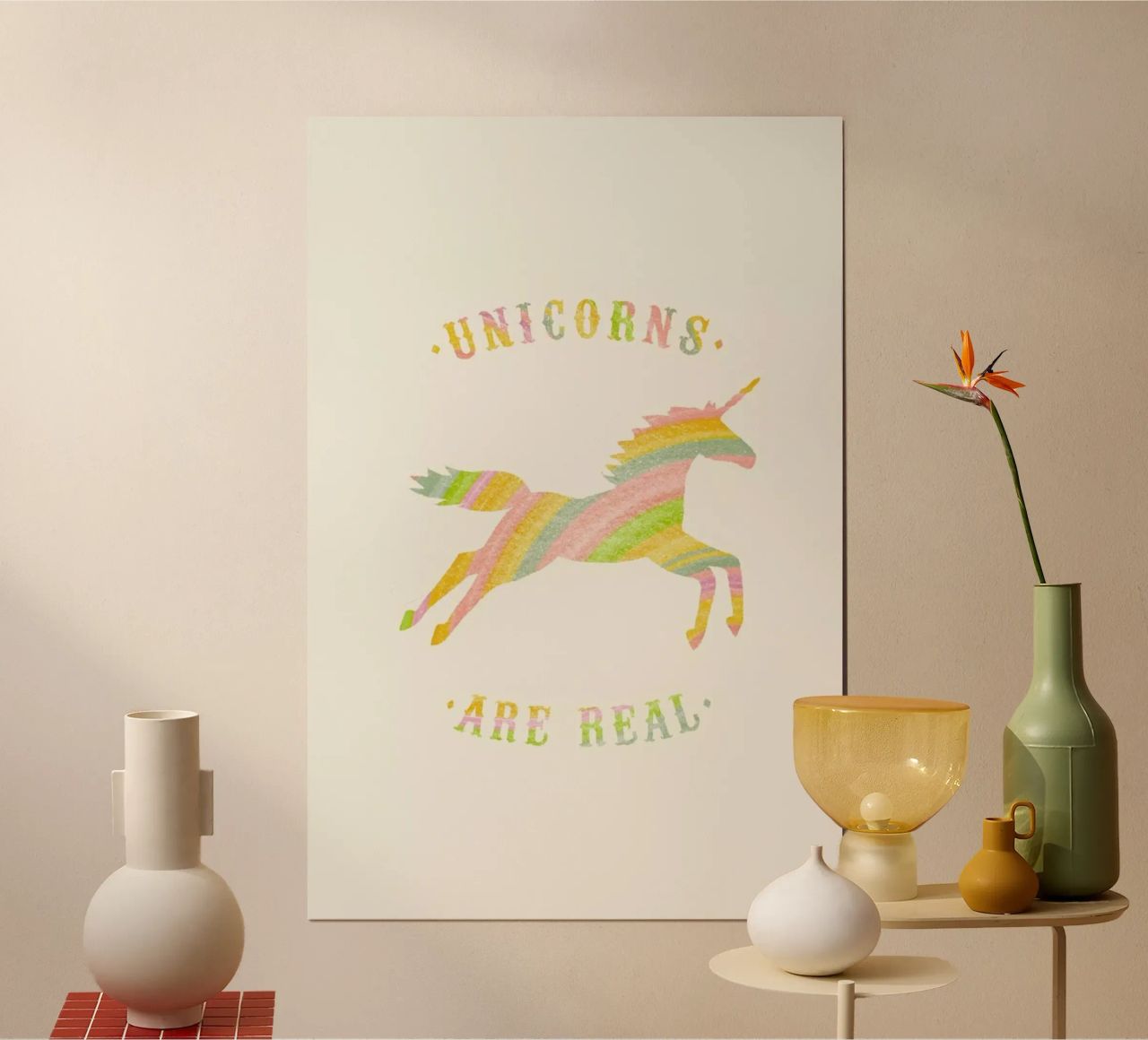 Unicorns Are Real II carta hahnemühle da Florent Bodart