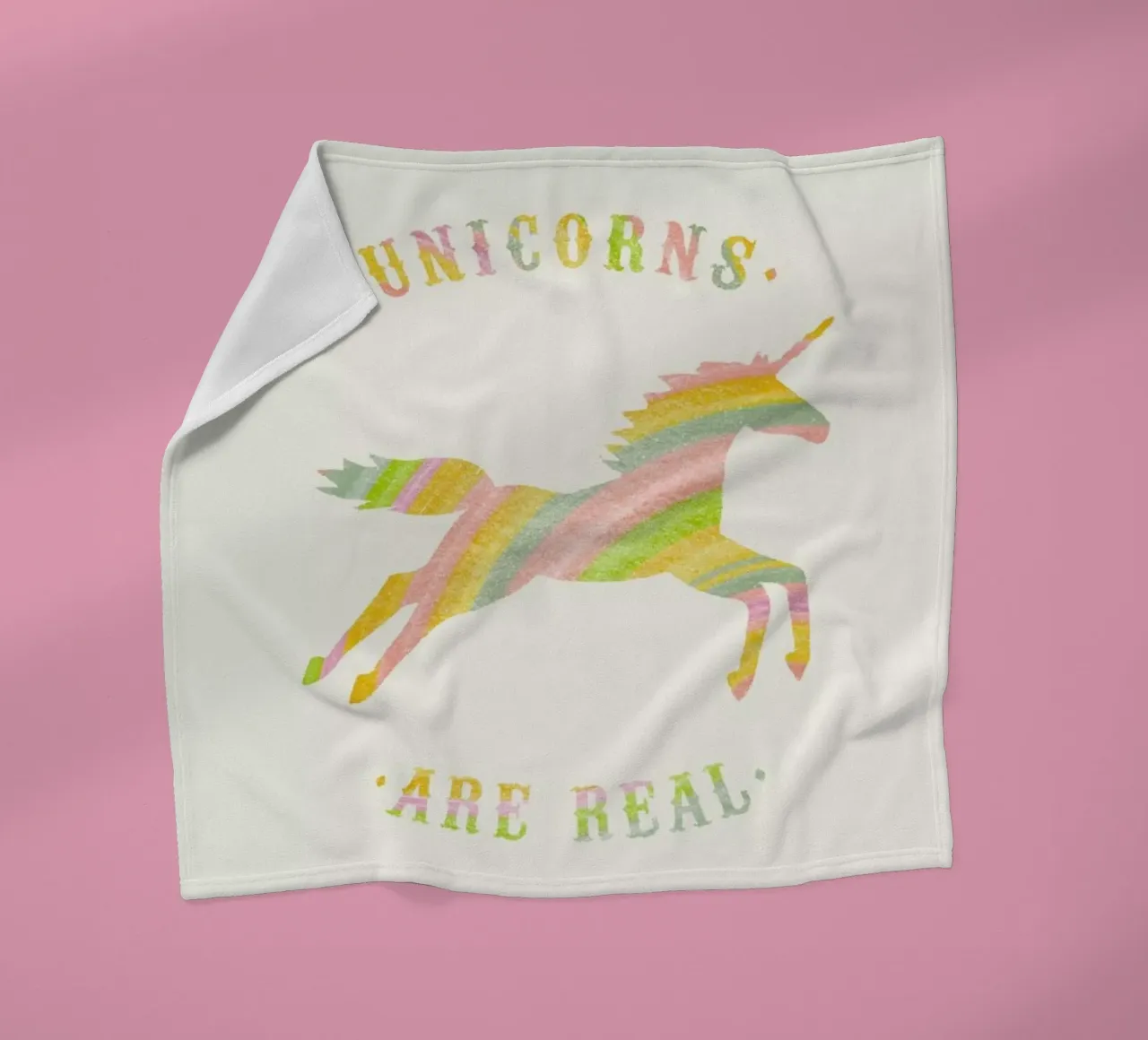Unicorns Are Real II manta de franela de Florent Bodart