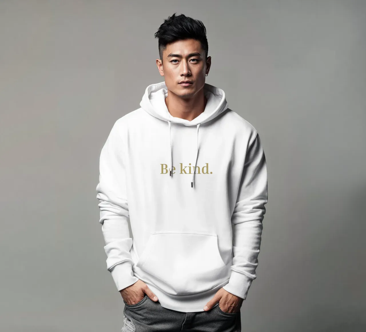 Be kind. felpa con cappuccio da apoloprints