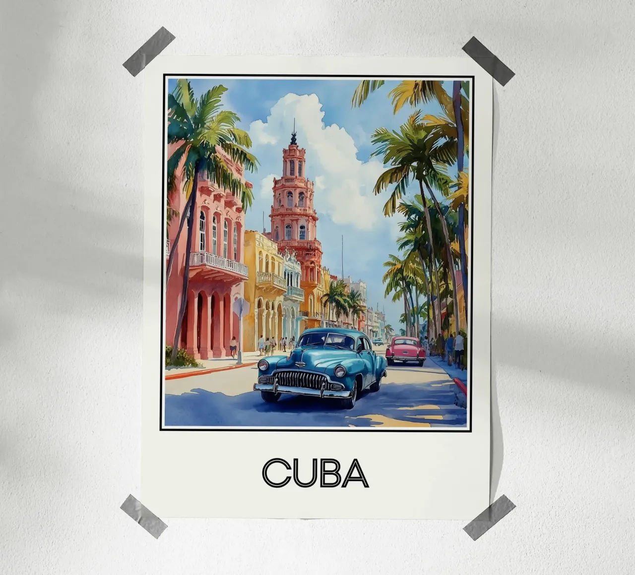 Cuba poster da Frame the World