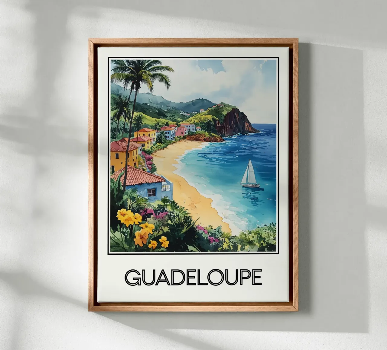 Guadalupa tela con Cornice a cassetta da Frame the World