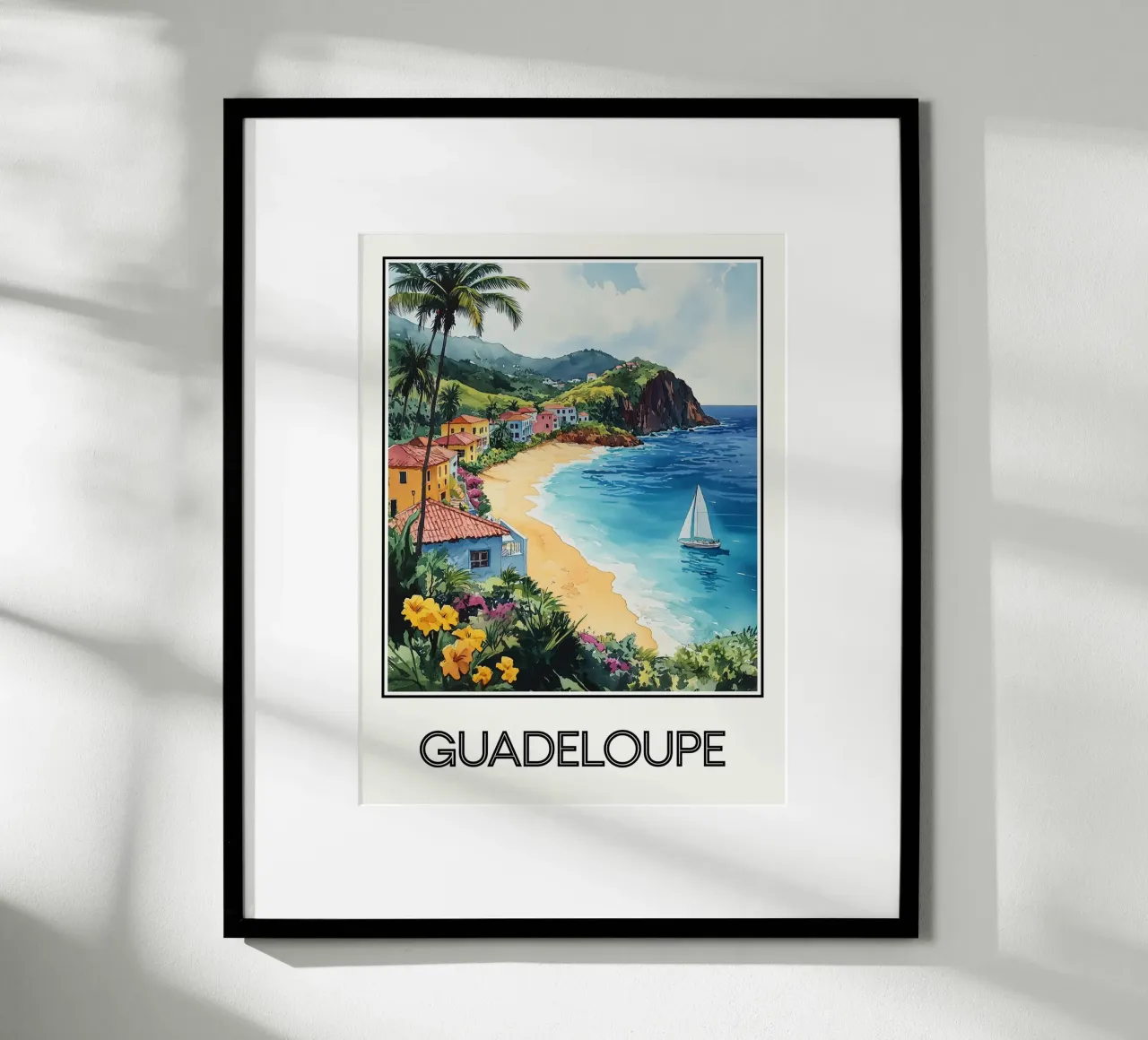 Guadalupa poster con telaio in alluminio da Frame the World