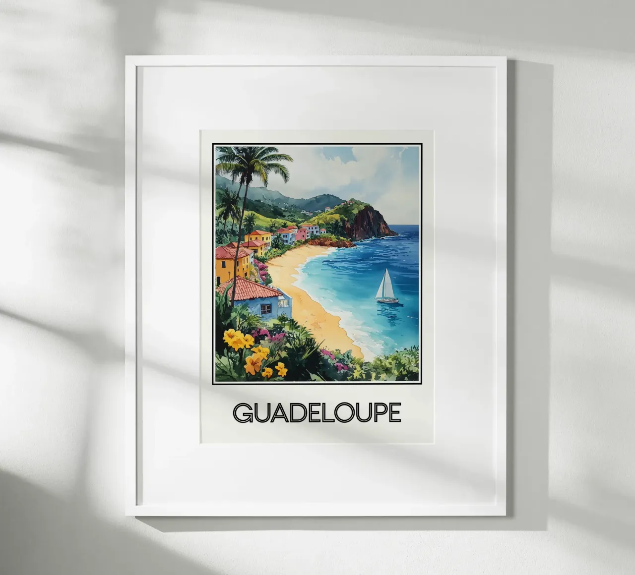 Guadalupa poster con telaio in alluminio da Frame the World