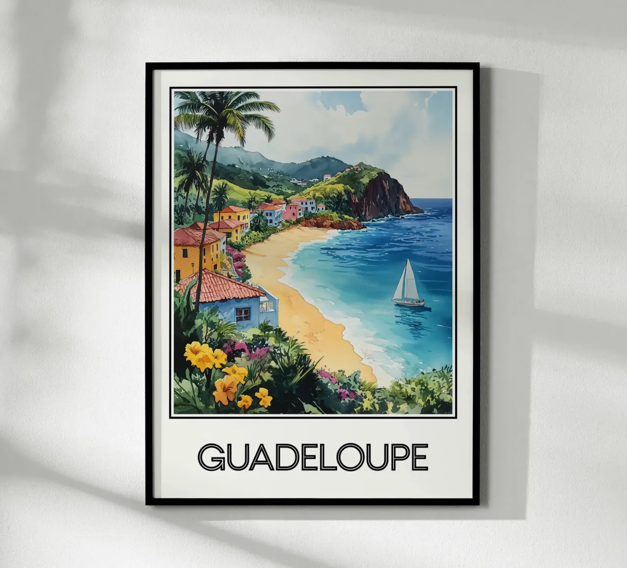 Guadalupa poster con telaio in alluminio da Frame the World
