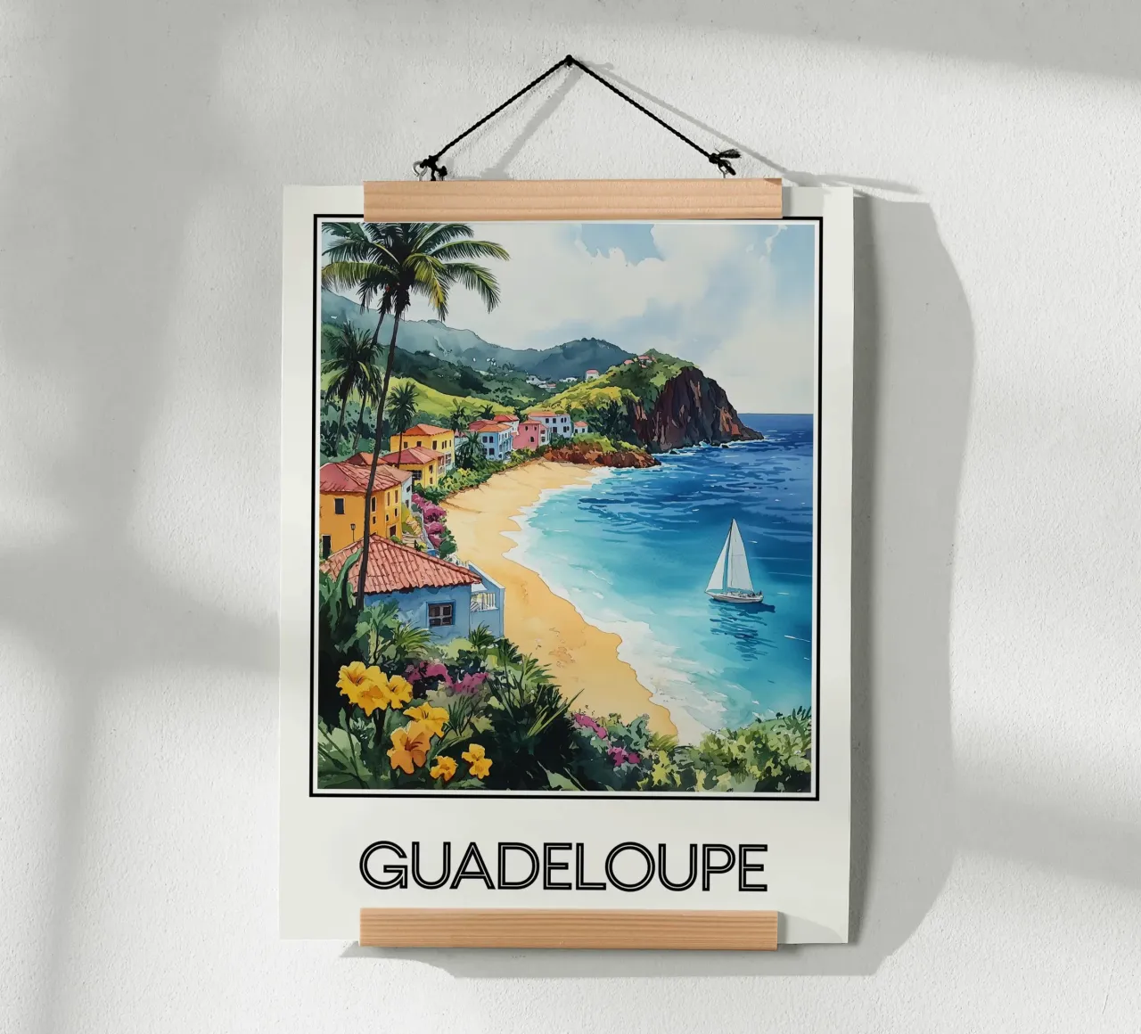 Guadalupa poster con telaio in alluminio da Frame the World
