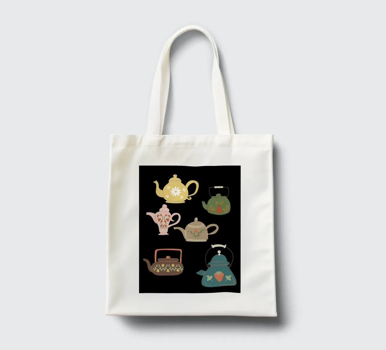 Collection ofteapots borsa in juta da LisaArtes