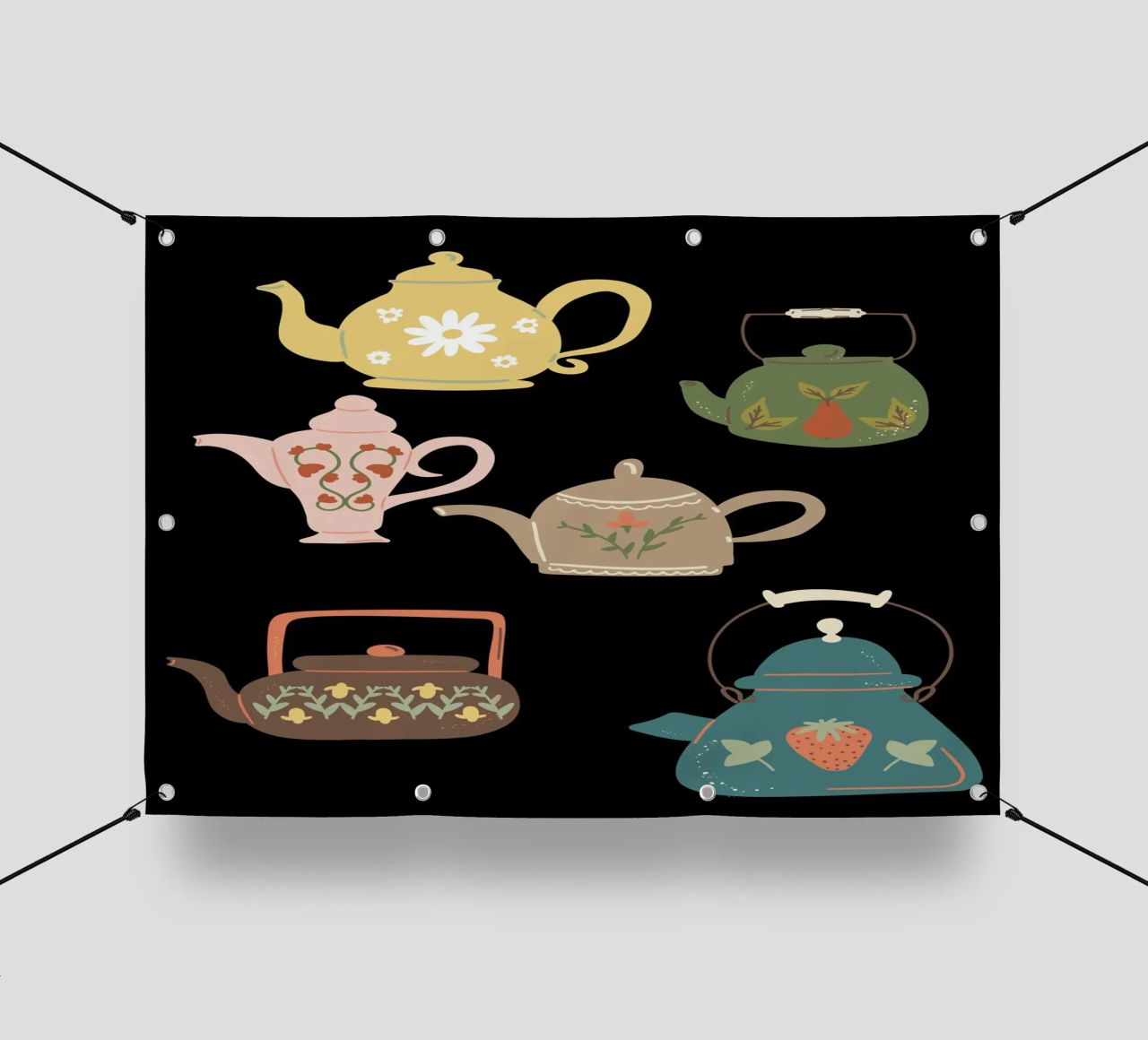 Collection ofteapots telo in pvc da LisaArtes