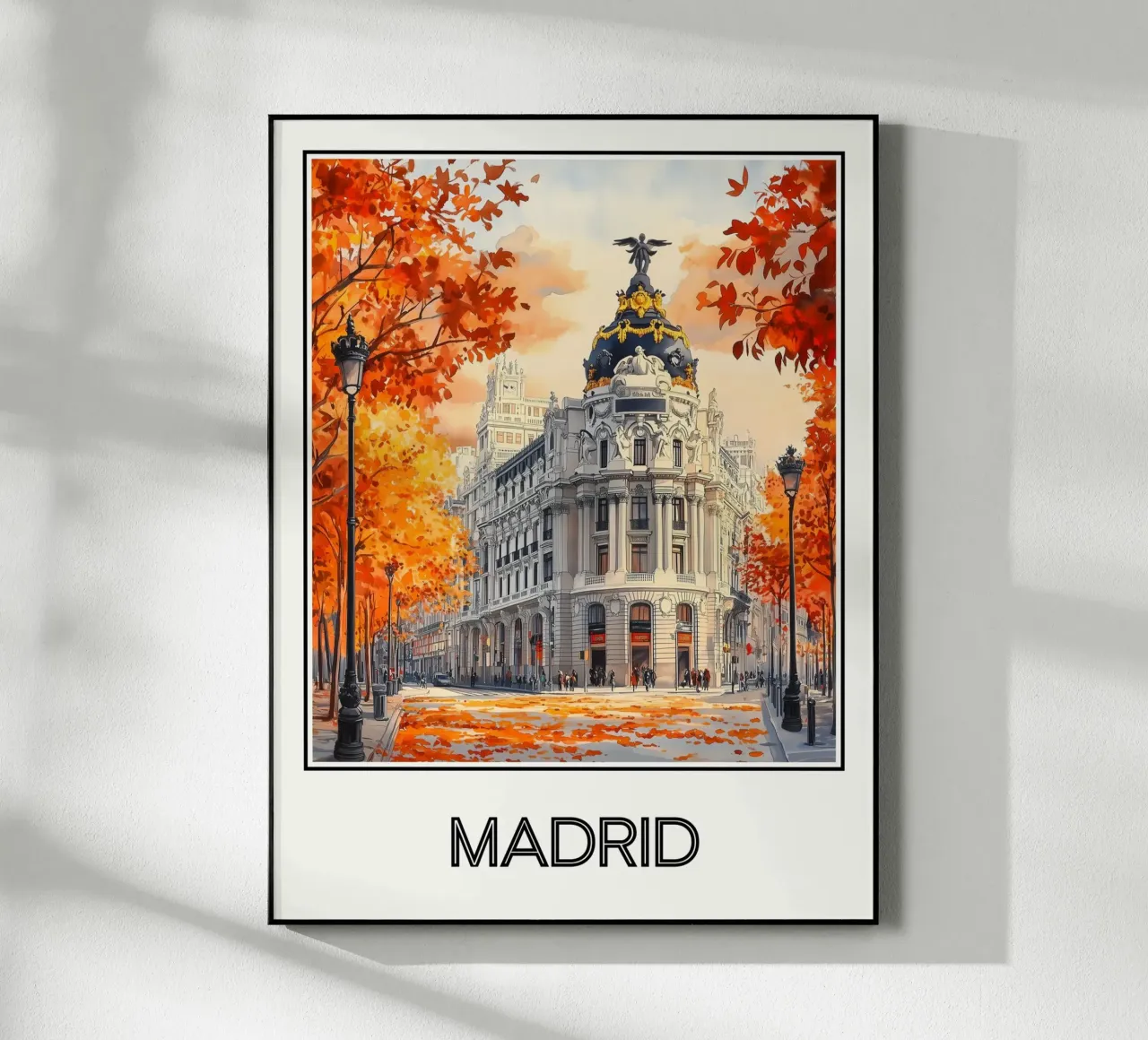 Affiche Madrid Espagne plexiglass da Frame the World