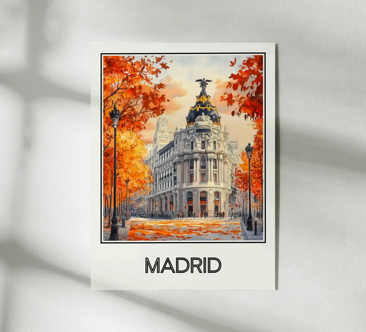 Affiche Madrid Espagne plexiglass da Frame the World