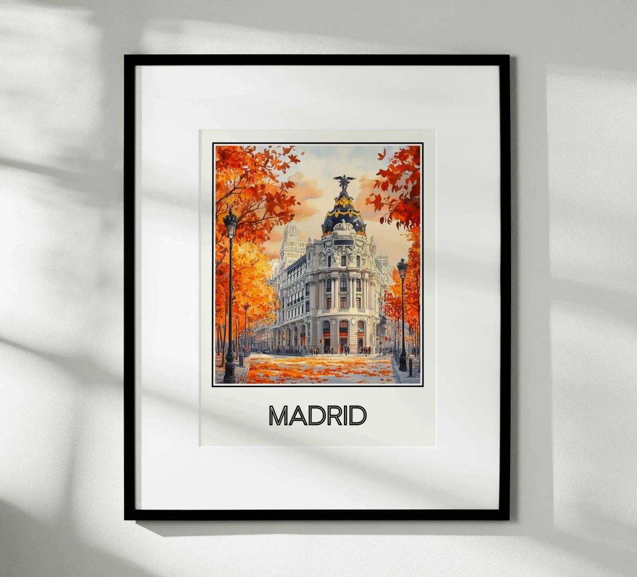 Madrid poster by Frame the World