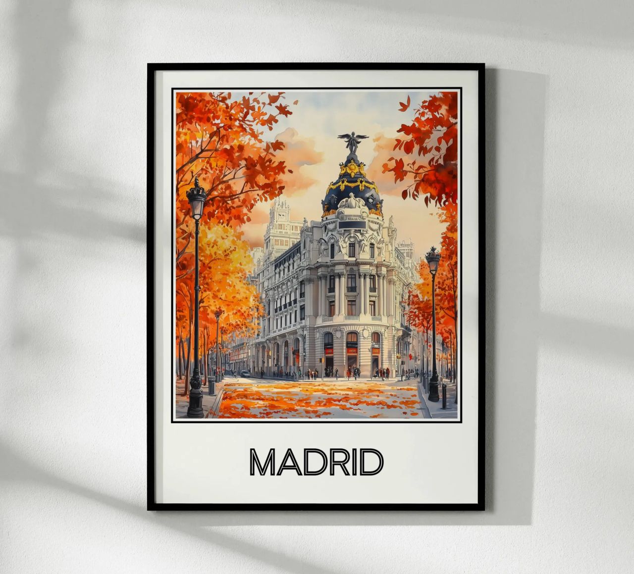 Madrid poster by Frame the World