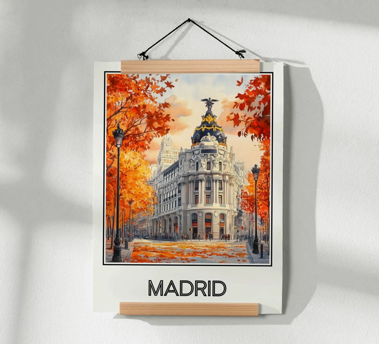 Madrid poster by Frame the World