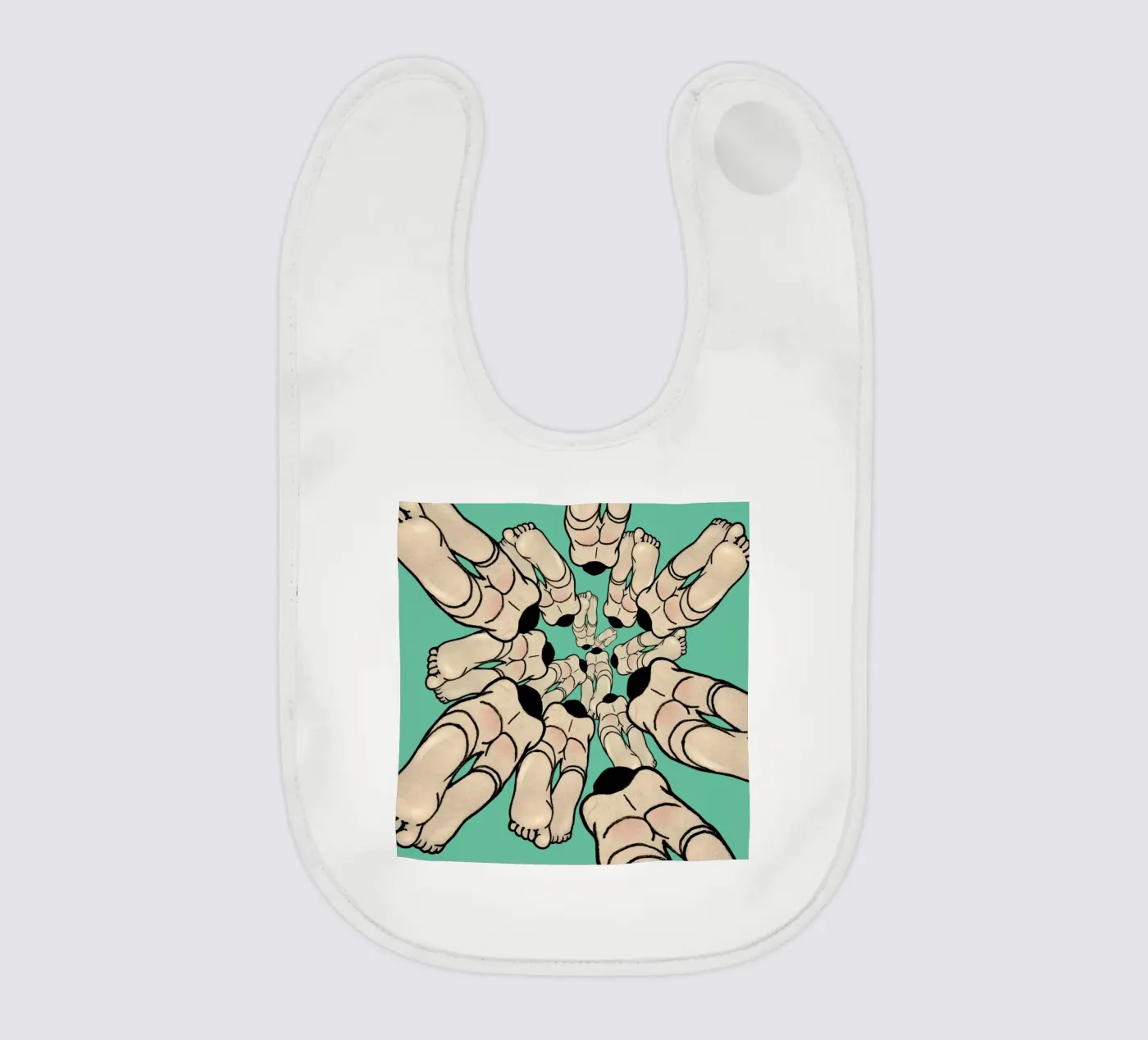 Diving baby bib by Ruei