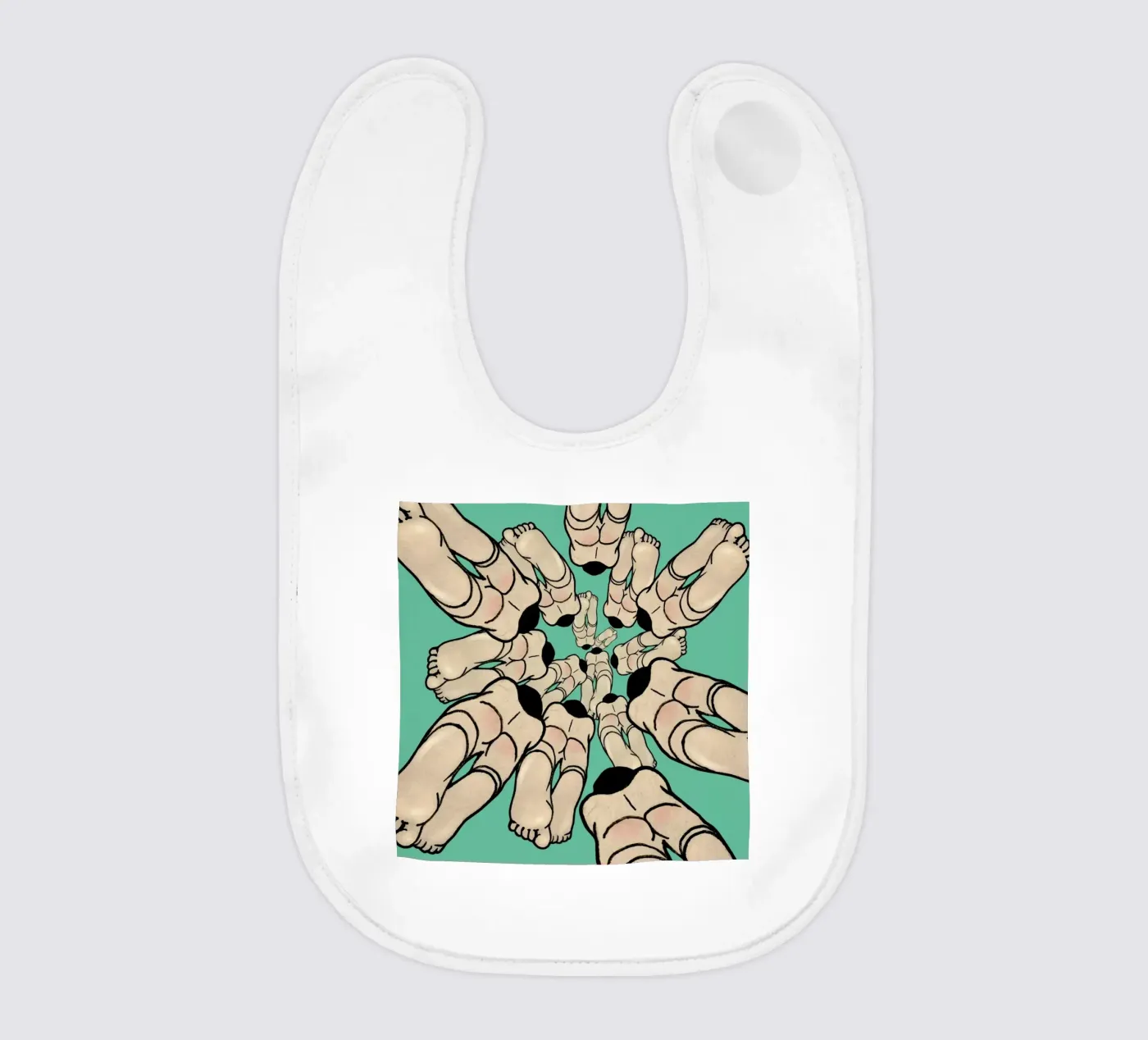 Diving baby bib by Ruei