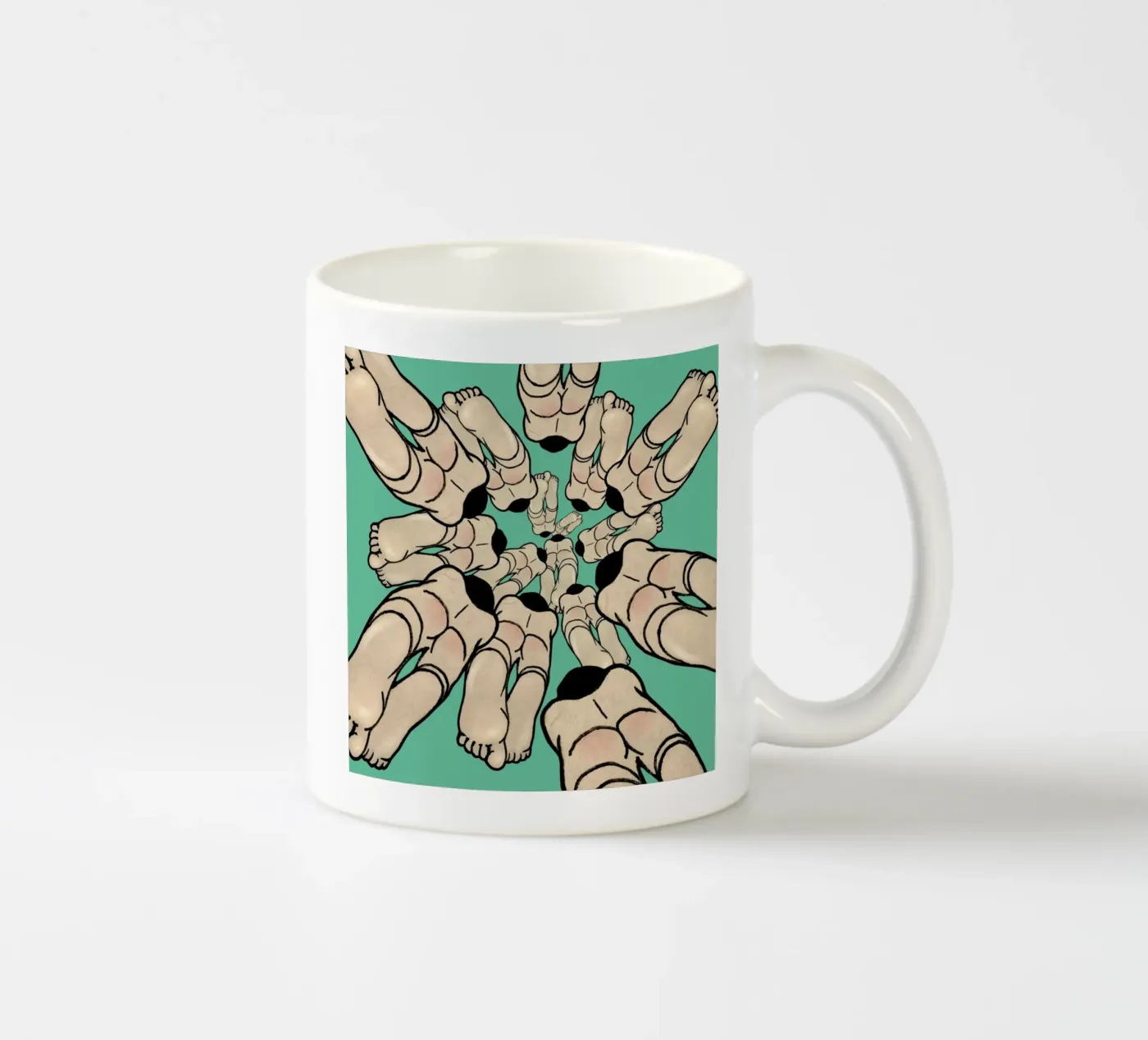 Diving ceramic mug by Ruei