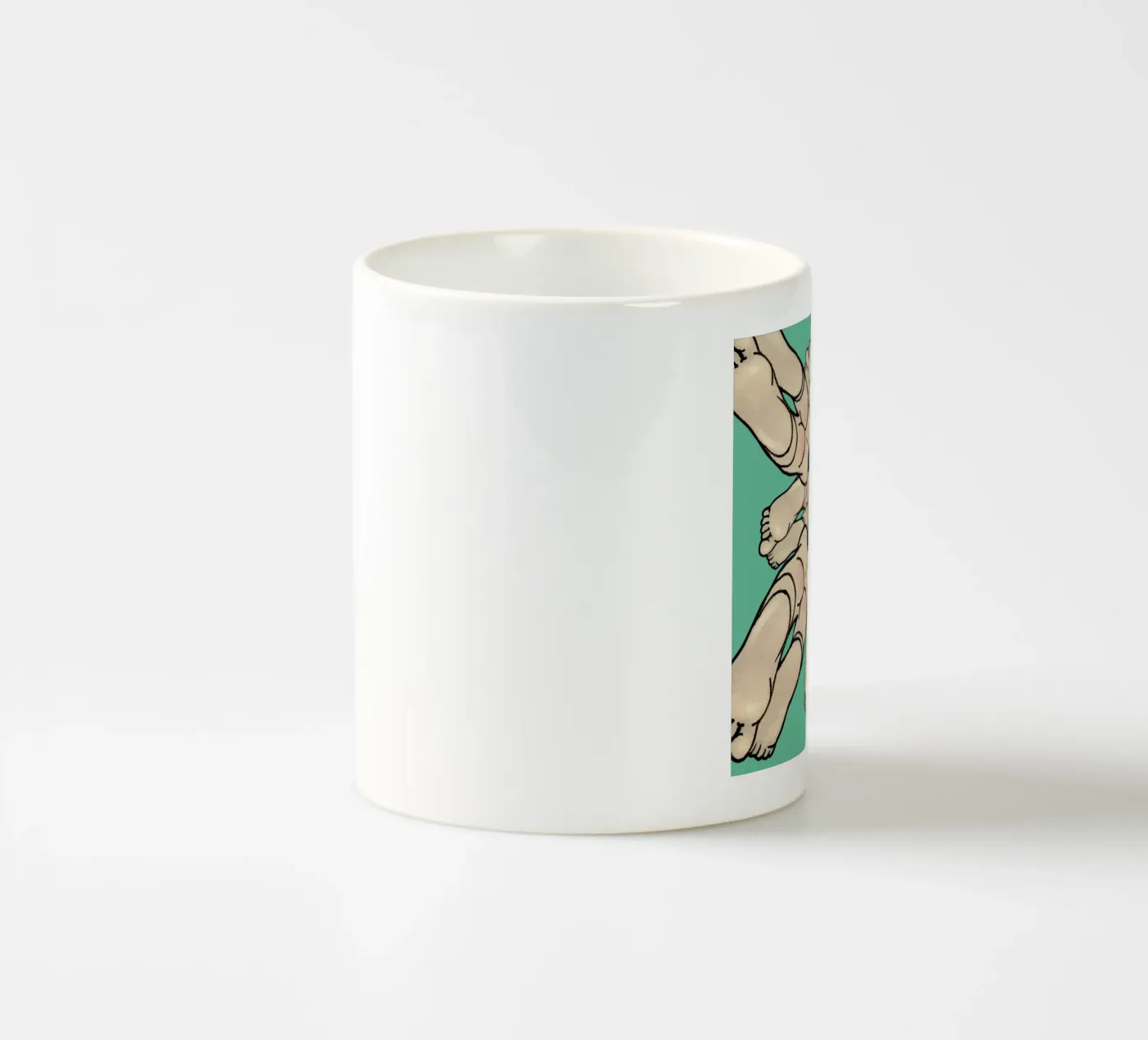 Diving ceramic mug by Ruei