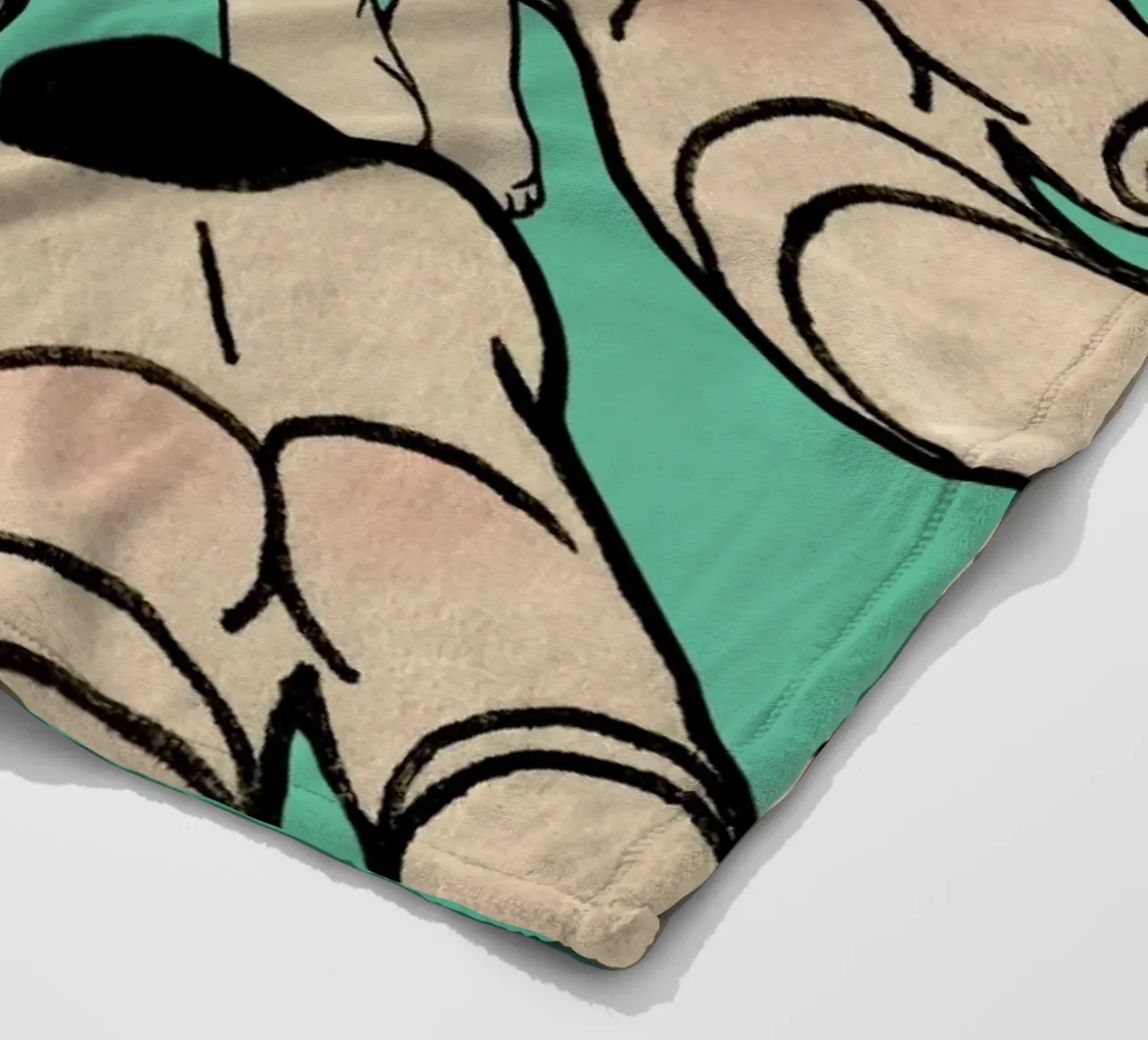 Diving fleece blanket by Ruei