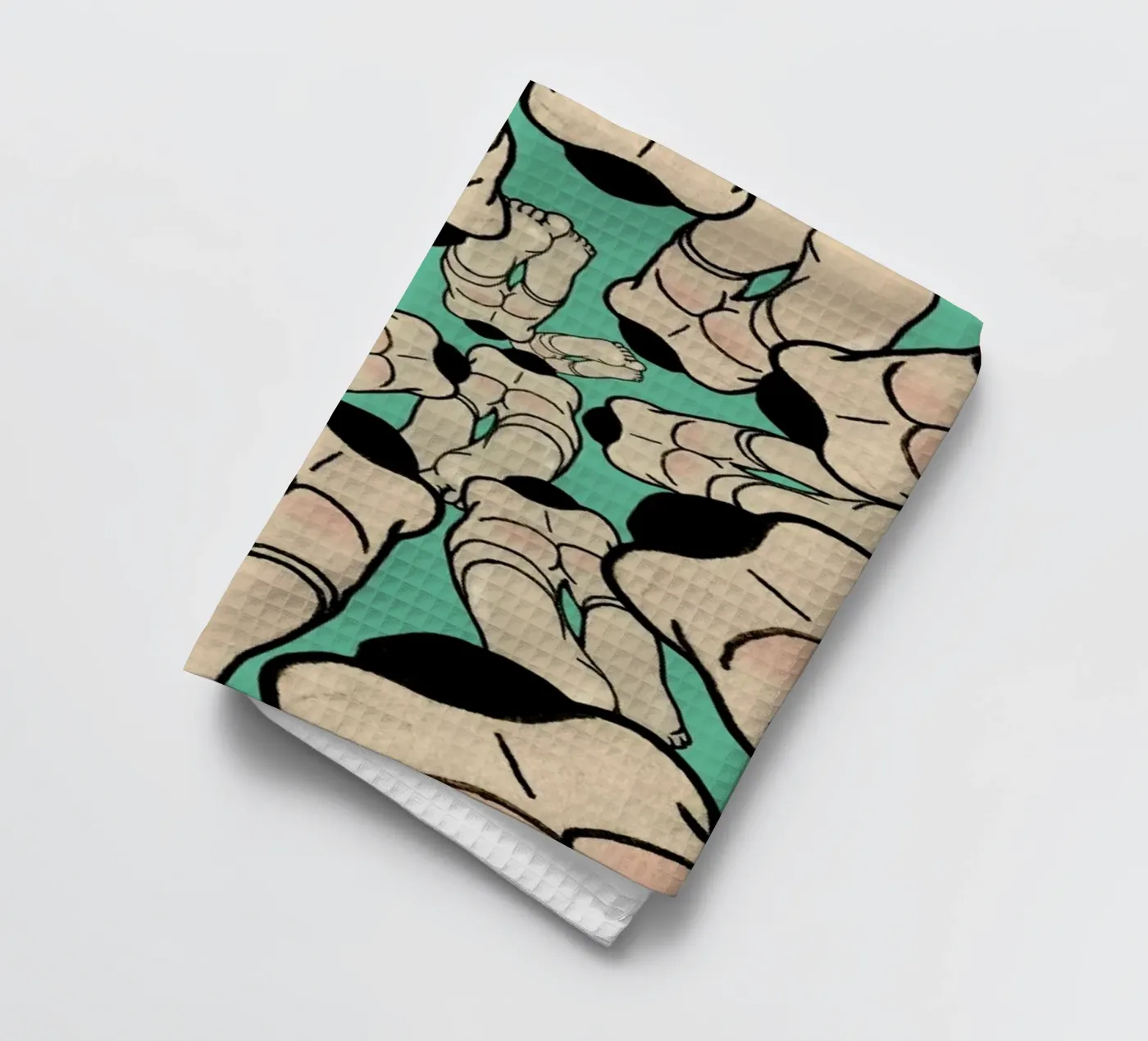 Diving tea towel by Ruei