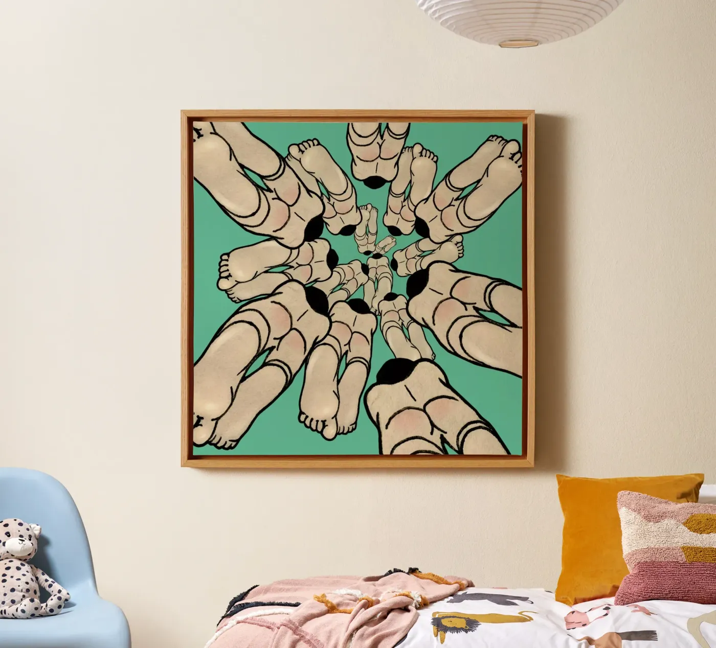 Diving canvas van Ruei
