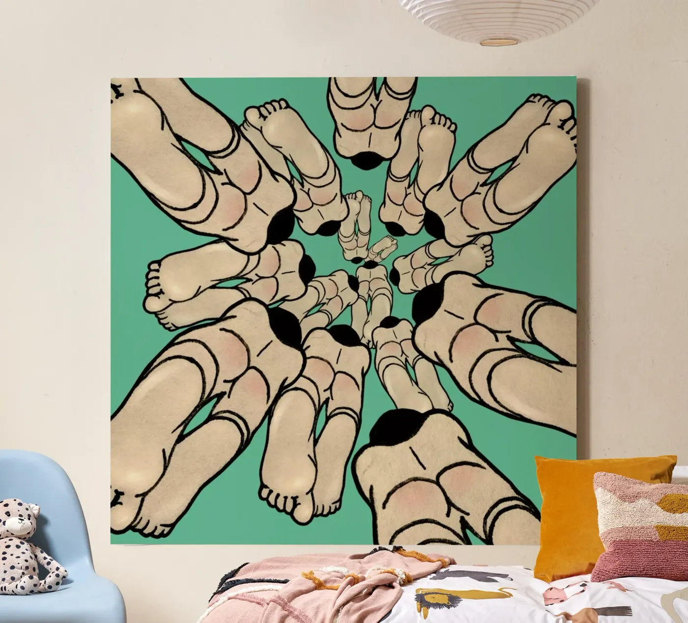 Diving canvas van Ruei