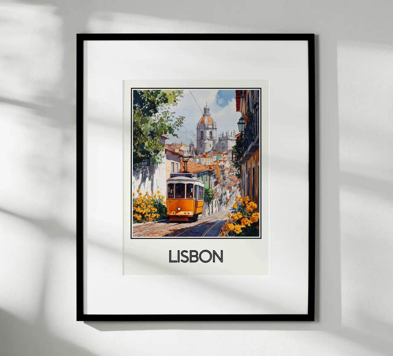 Poster Lisbon Portugal Poster von Frame the World