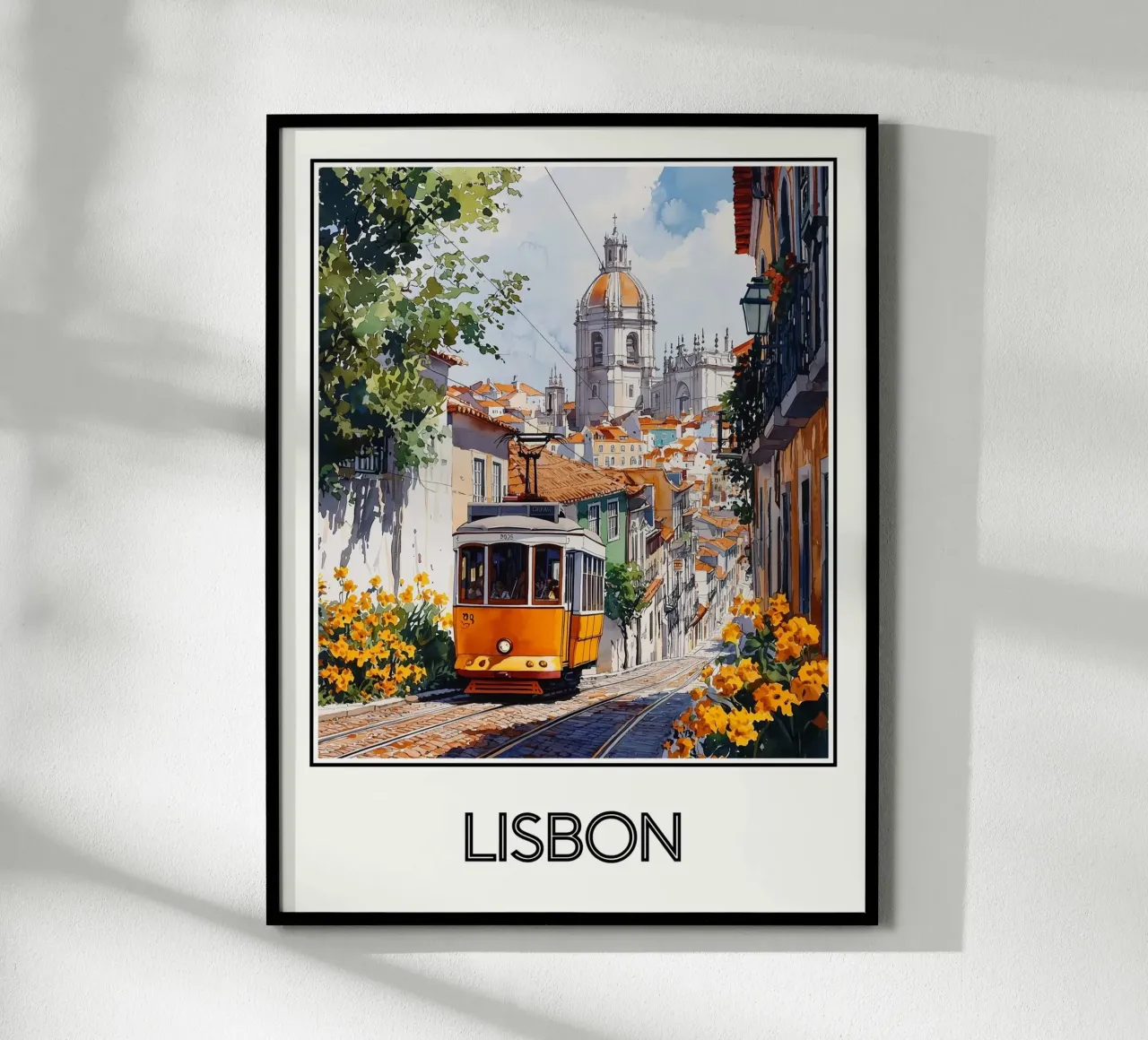 Poster Lisbon Portugal Poster von Frame the World