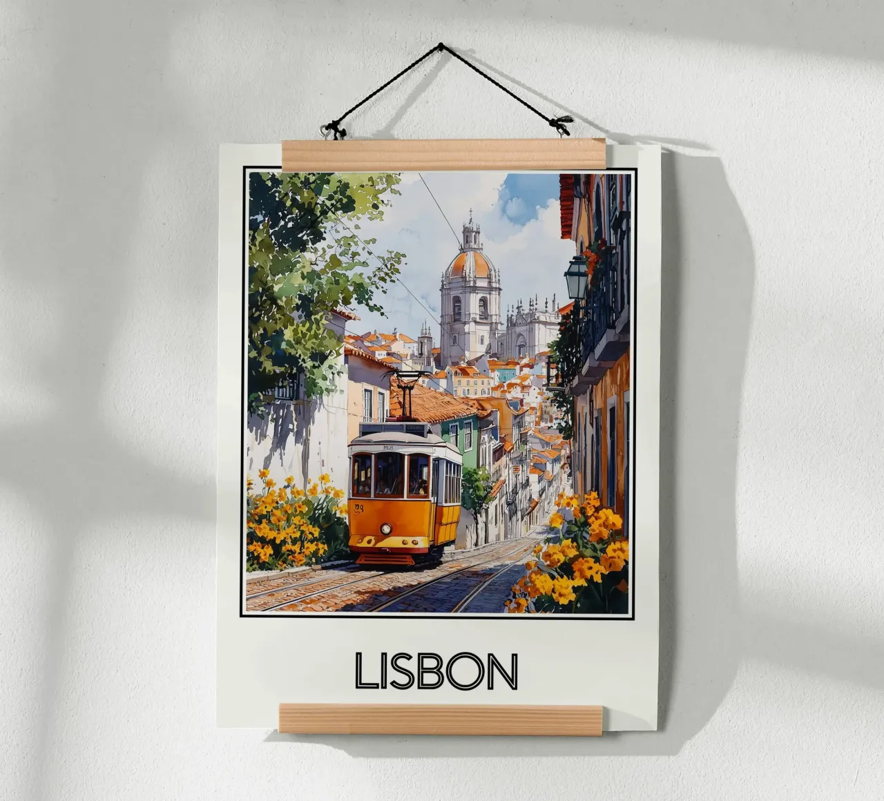 Poster Lisbon Portugal Poster von Frame the World